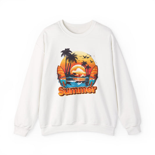 Summer Vibes Crewneck Sweatshirt, Unisex Summer Sweatshirt.
