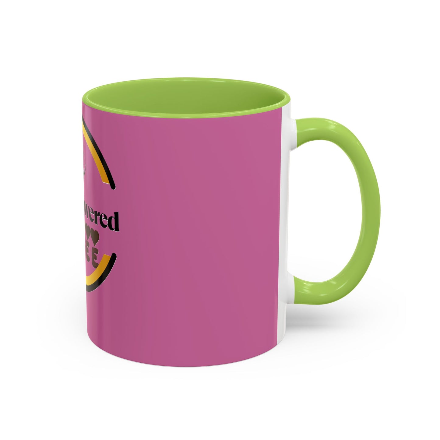 Empowering Coffee Mug - Be Empowered, Inspirational Gift, Motivational Mug, Coffee Lover's Gift, Pink Accent Mug