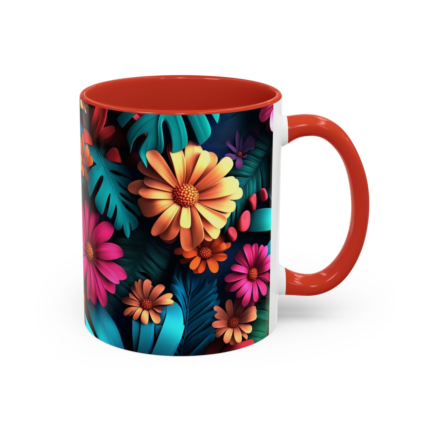 Vibrant Floral Coffee Mug