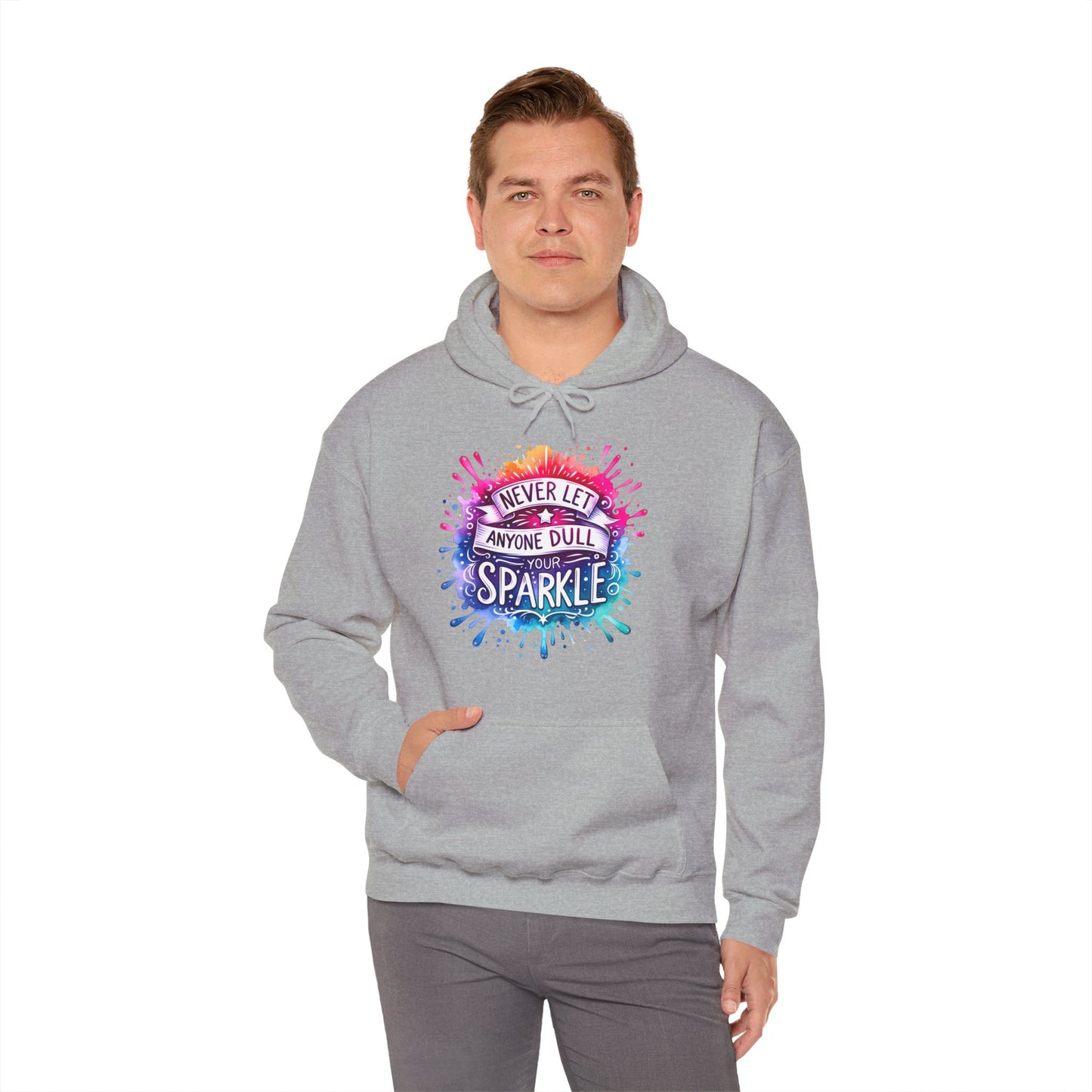 Positive Vibes Colorful Inspirational Hoodie.