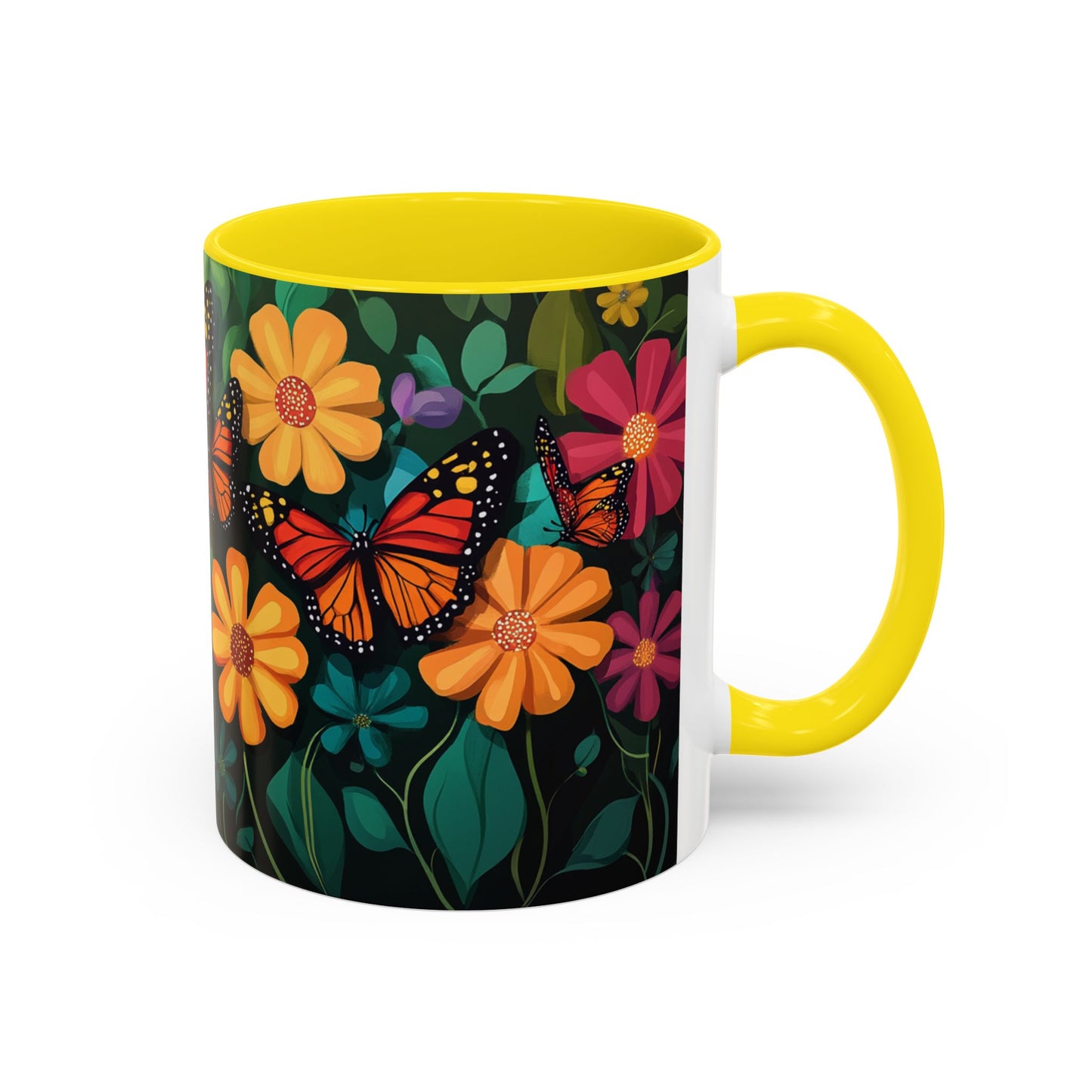 Unique Butterfly Garden Accent Coffee Mug