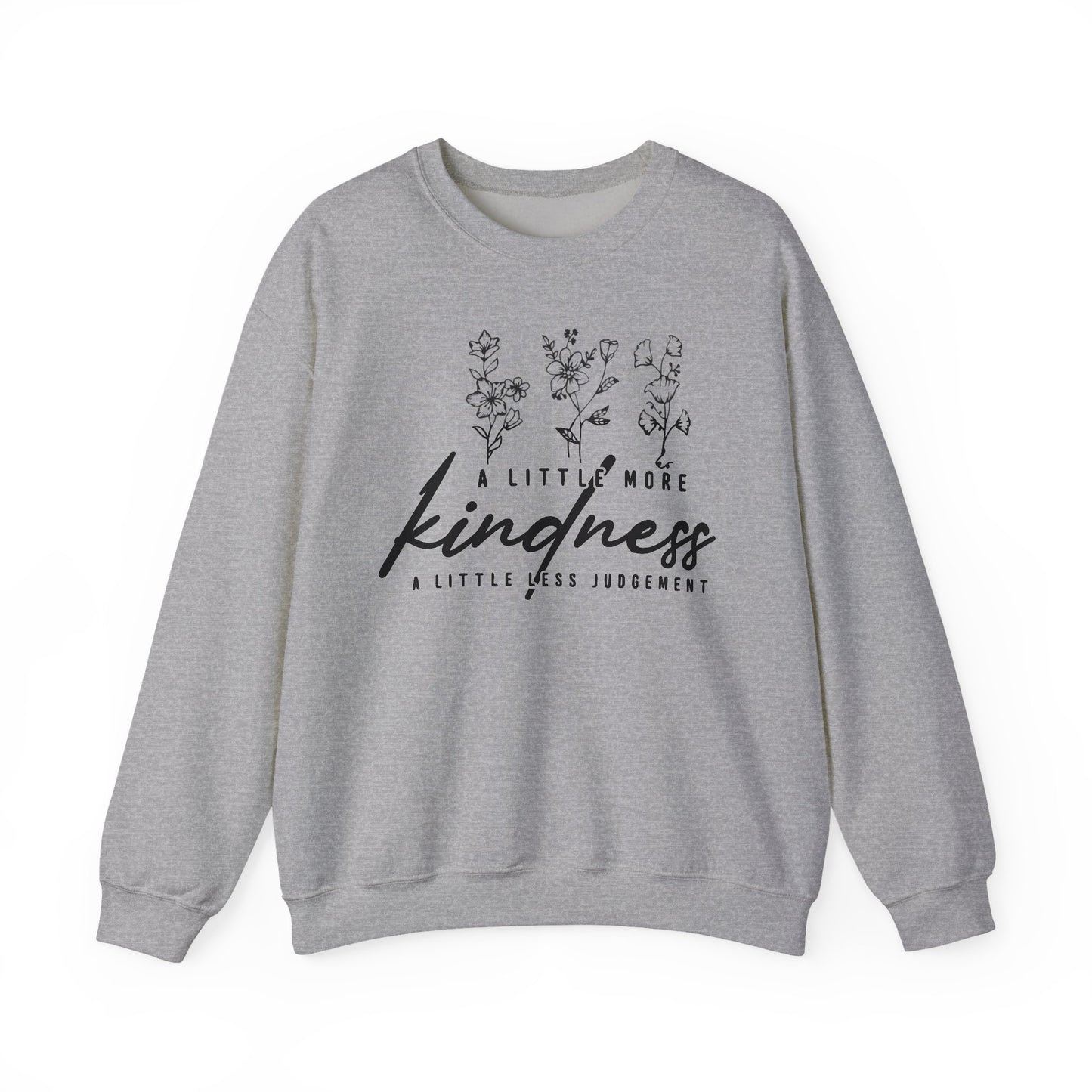 Unisex Heavy Blend Crewneck Sweatshirt - Kindness Design, Cozy Gift, Positive Vibes, Everyday Comfort, Compassionate Fashion