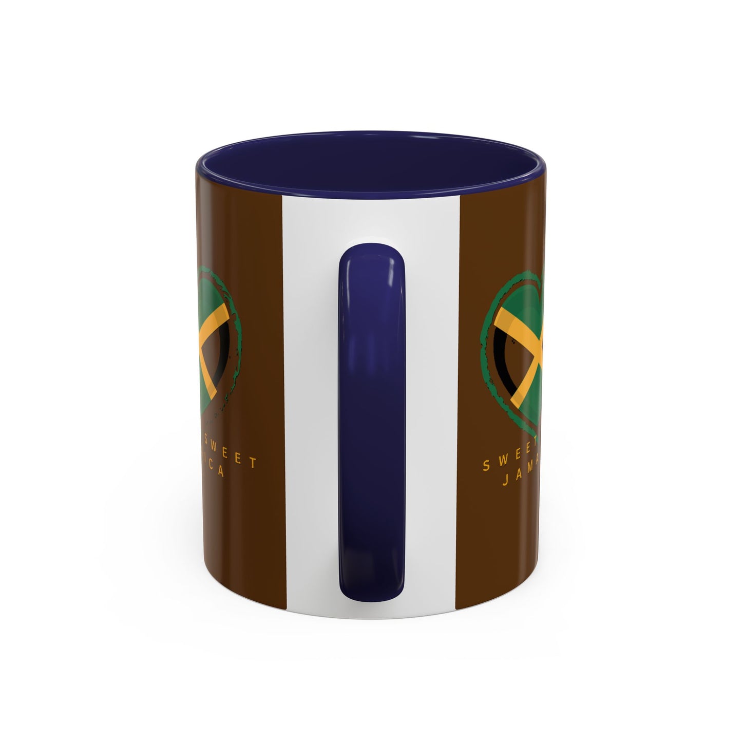 Accent Coffee Mug with Jamaican Heart Design - Perfect for Coffee Lovers, Gift for Travelers, Jamaica Celebration, or Home Decor