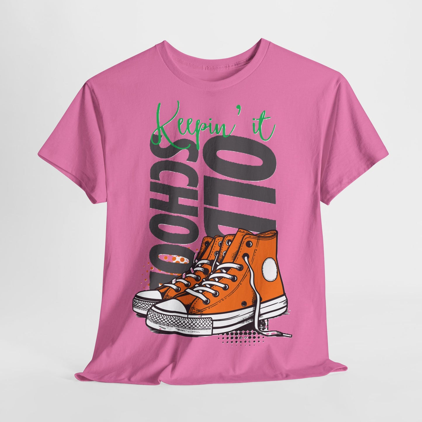 Unisex Cotton Tee - Keepin' it Old School, Vintage Graphic T-Shirt, Retro Style.