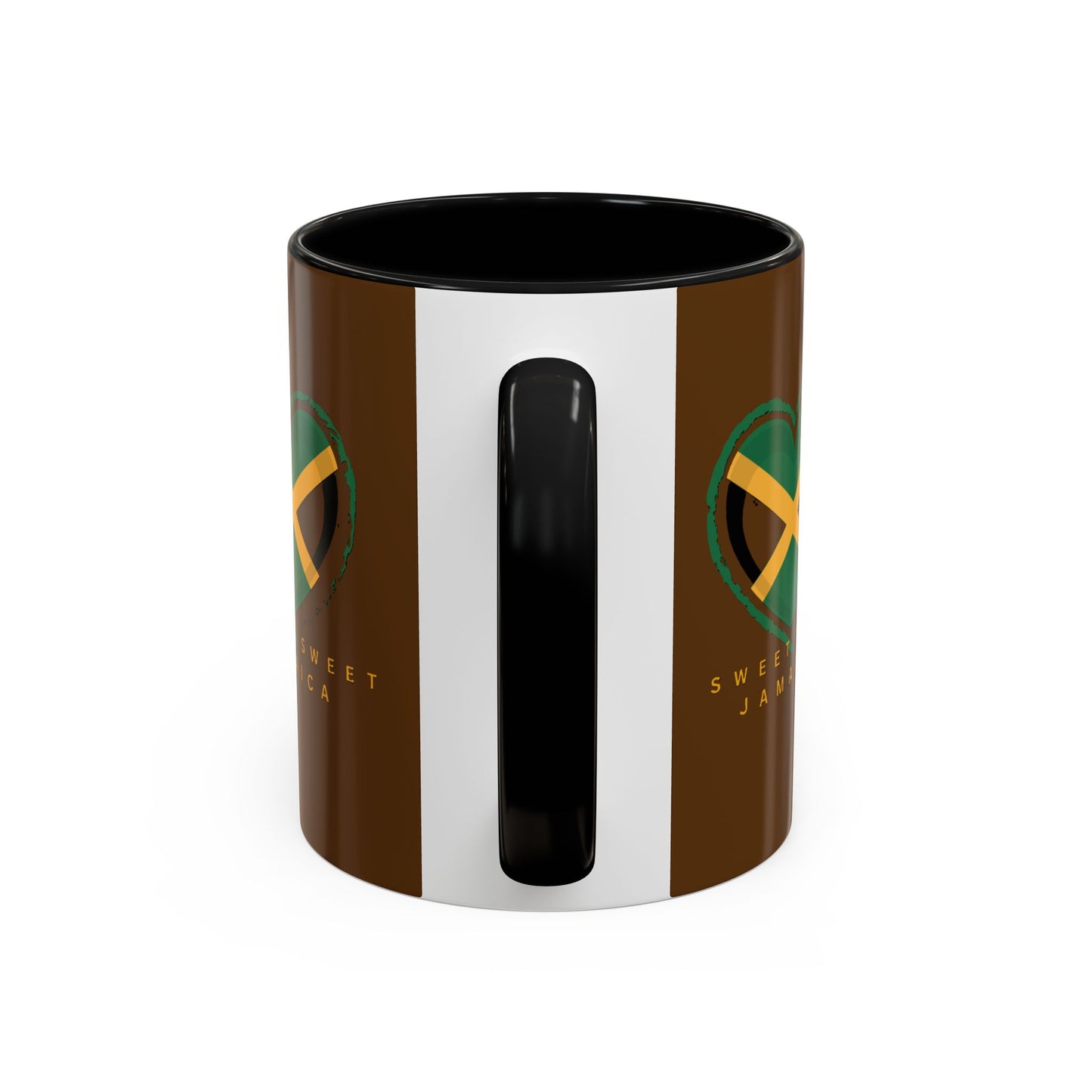 Accent Coffee Mug with Jamaican Heart Design - Perfect for Coffee Lovers, Gift for Travelers, Jamaica Celebration, or Home Decor