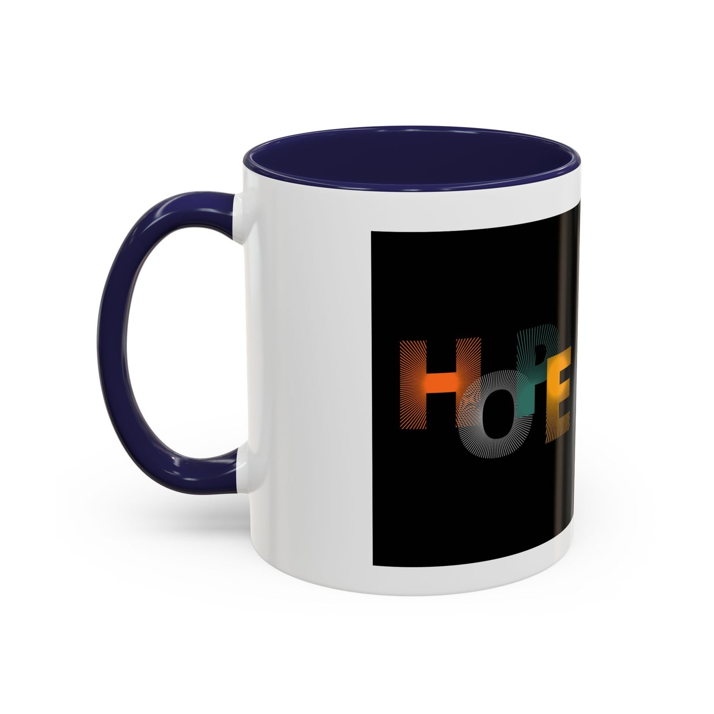 Hope-Inspired Accent Coffee Mug | Motivational Drinkware, Gift for Coffee Lovers, Inspirational Mug, Home & Office Decor, Unique Present