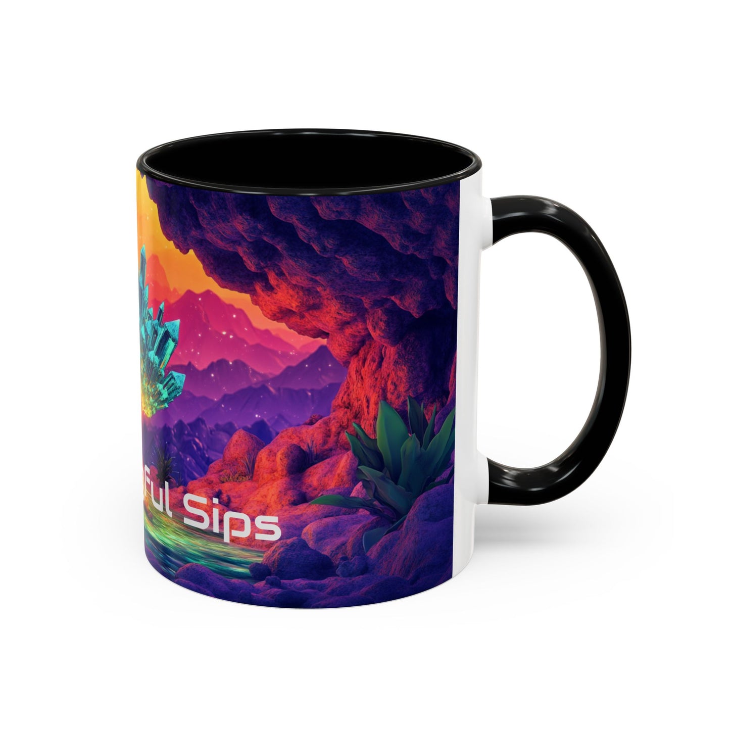 Vibrant Accent Coffee Mug with Inspirational Design, Ideal for Gift Giving, Home Decor, Office Drinkware, Art Lovers, Meaningful Sips
