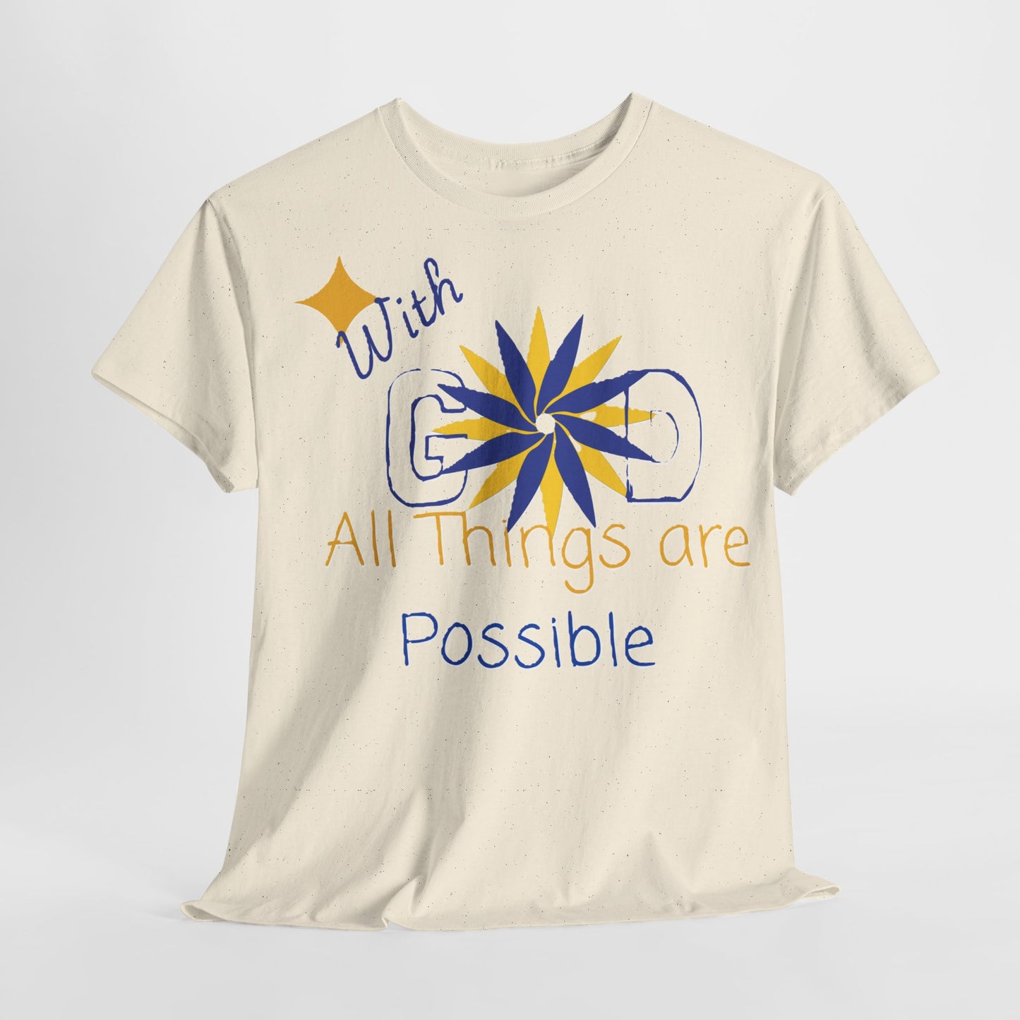 Inspirational Unisex Heavy Cotton Tee, Positive Quote Shirt, Motivational T-Shirt, Everyday Wear, Gift for Friends