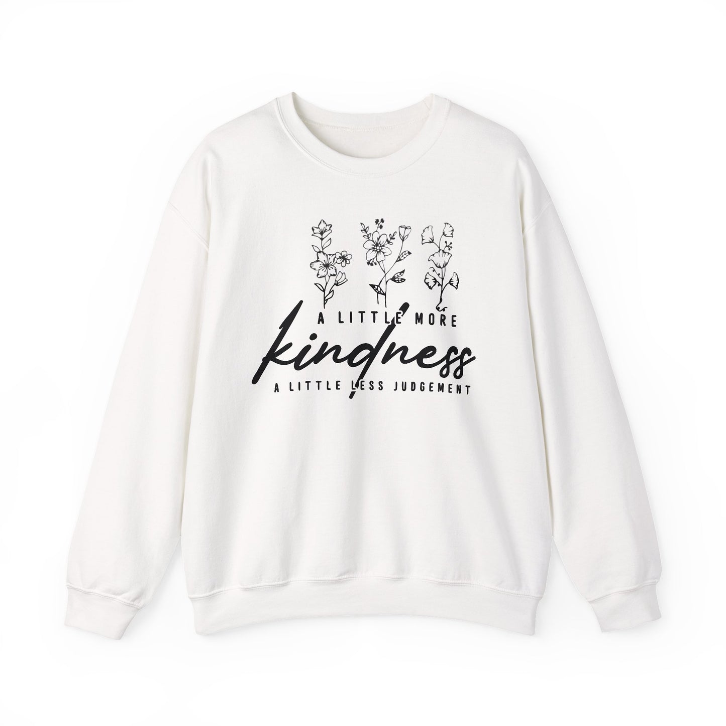 Unisex Heavy Blend Crewneck Sweatshirt - Kindness Design, Cozy Gift, Positive Vibes, Everyday Comfort, Compassionate Fashion