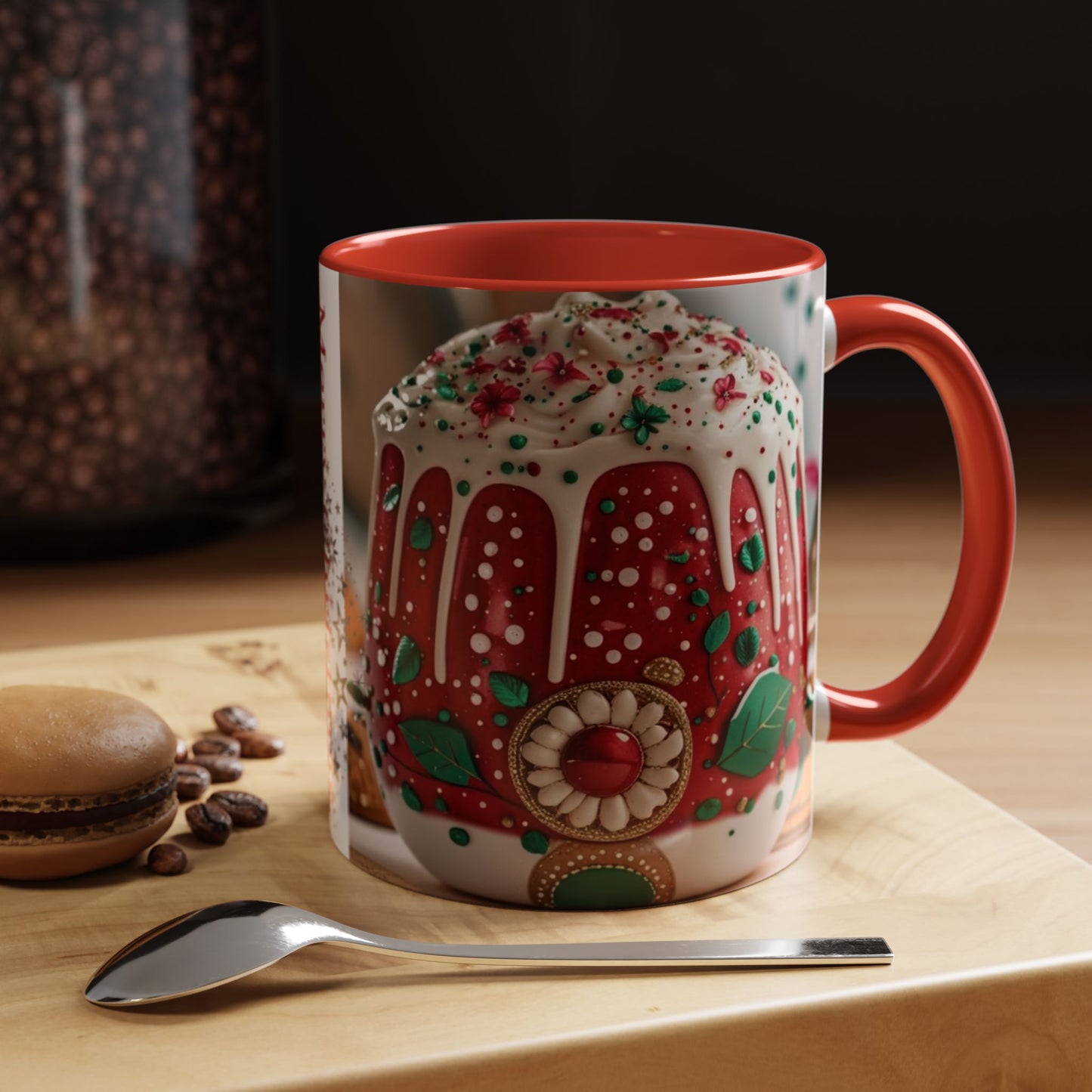 Festive Christmas Mug - Merry Christmas Design, Holiday Gift, Coffee Cup.