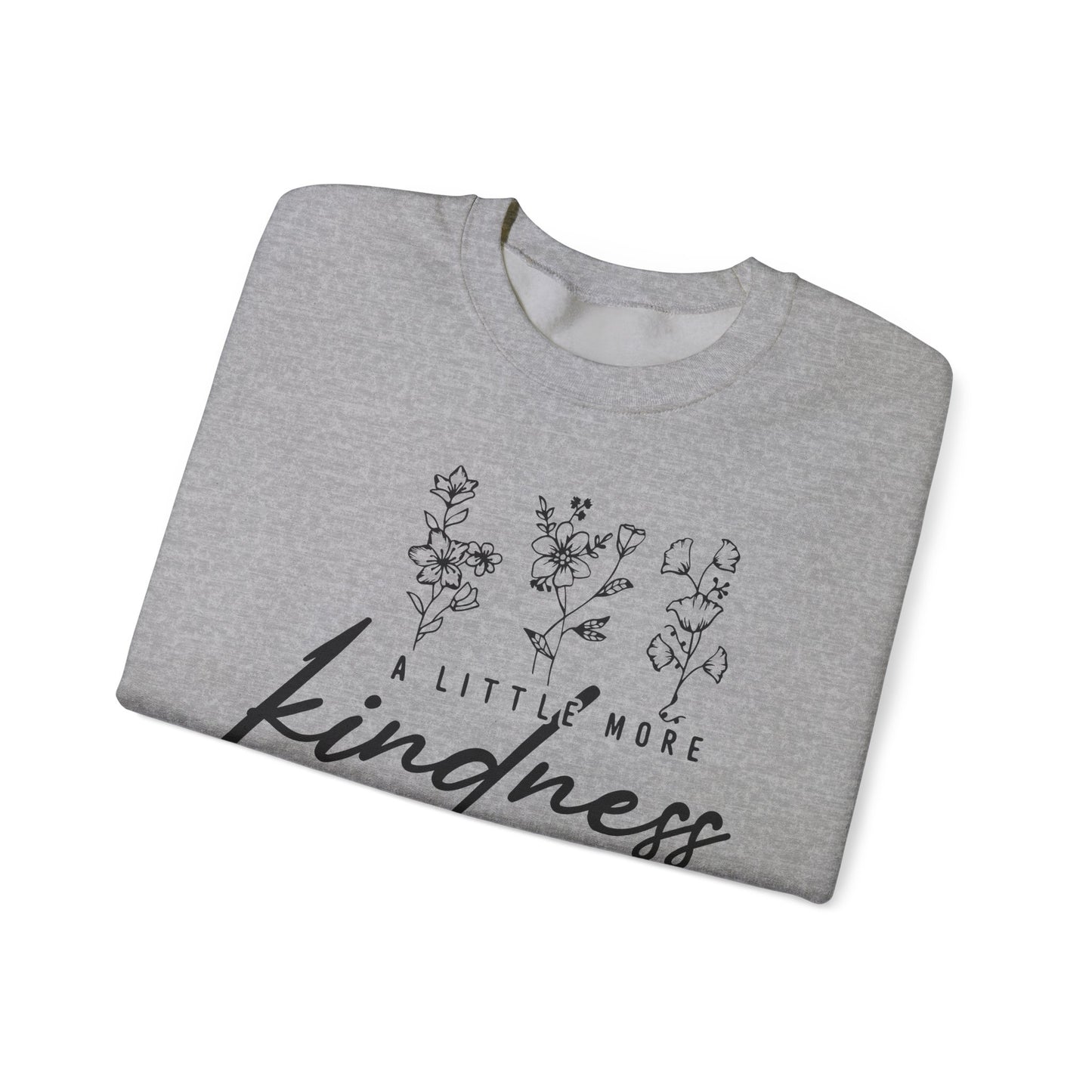 Unisex Heavy Blend Crewneck Sweatshirt - Kindness Design, Cozy Gift, Positive Vibes, Everyday Comfort, Compassionate Fashion