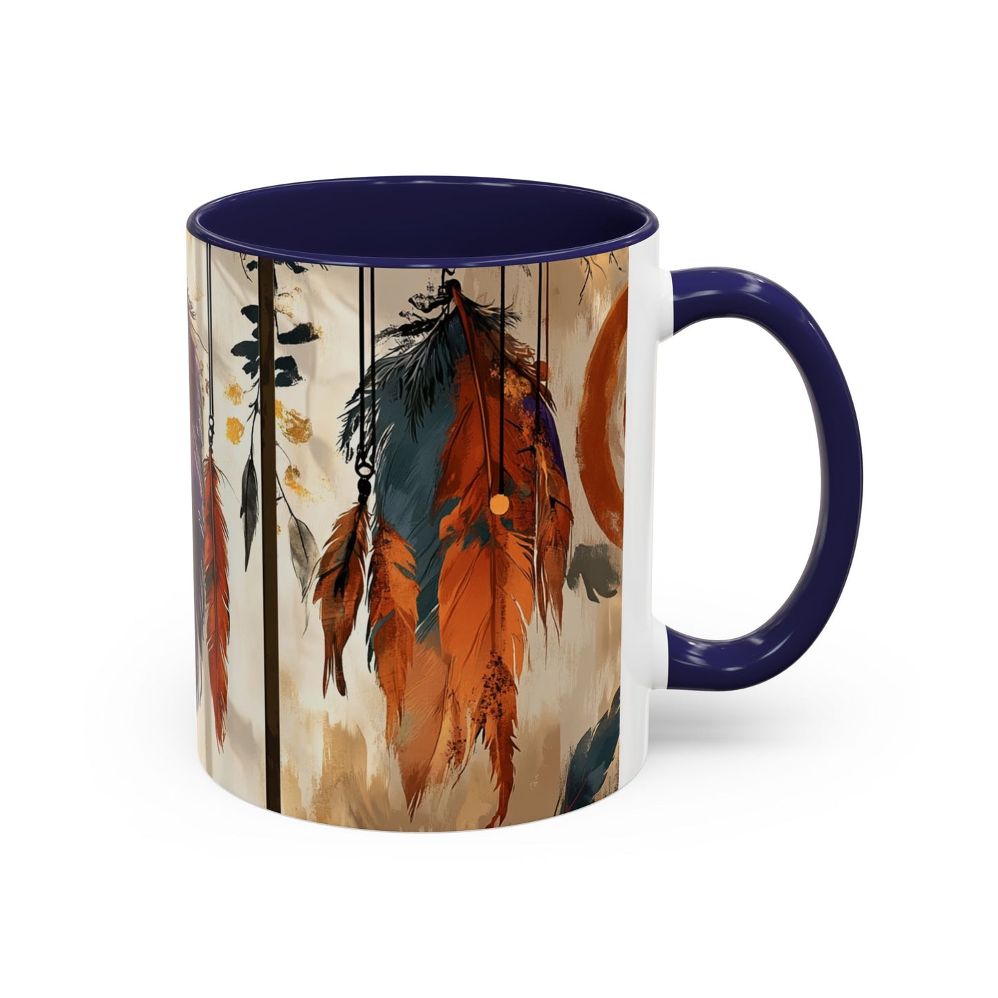 Bohemian Feather Coffee Mug,