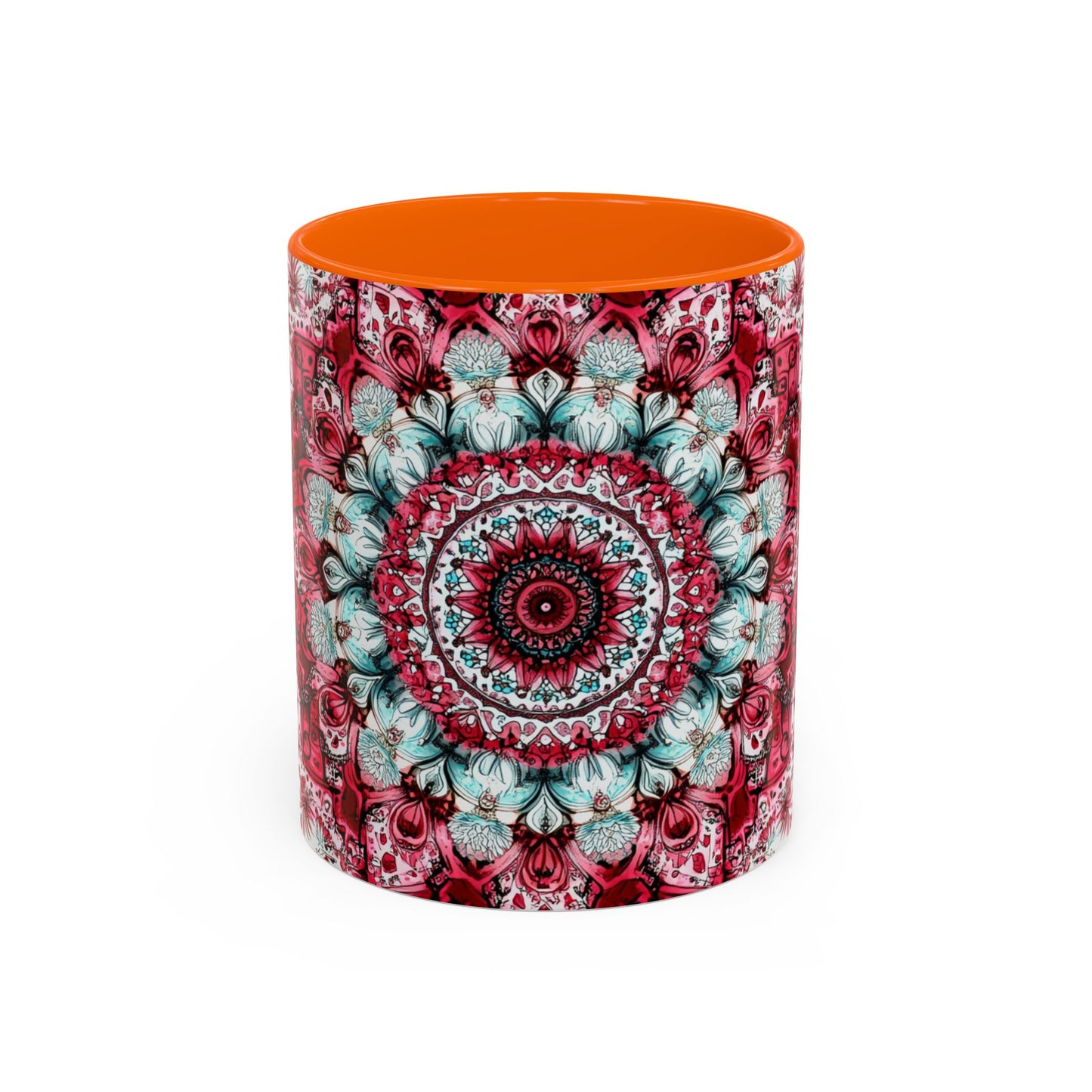 Bohemian Mandala Accent Coffee Mug  Artistic Gift for Coffee Lovers.