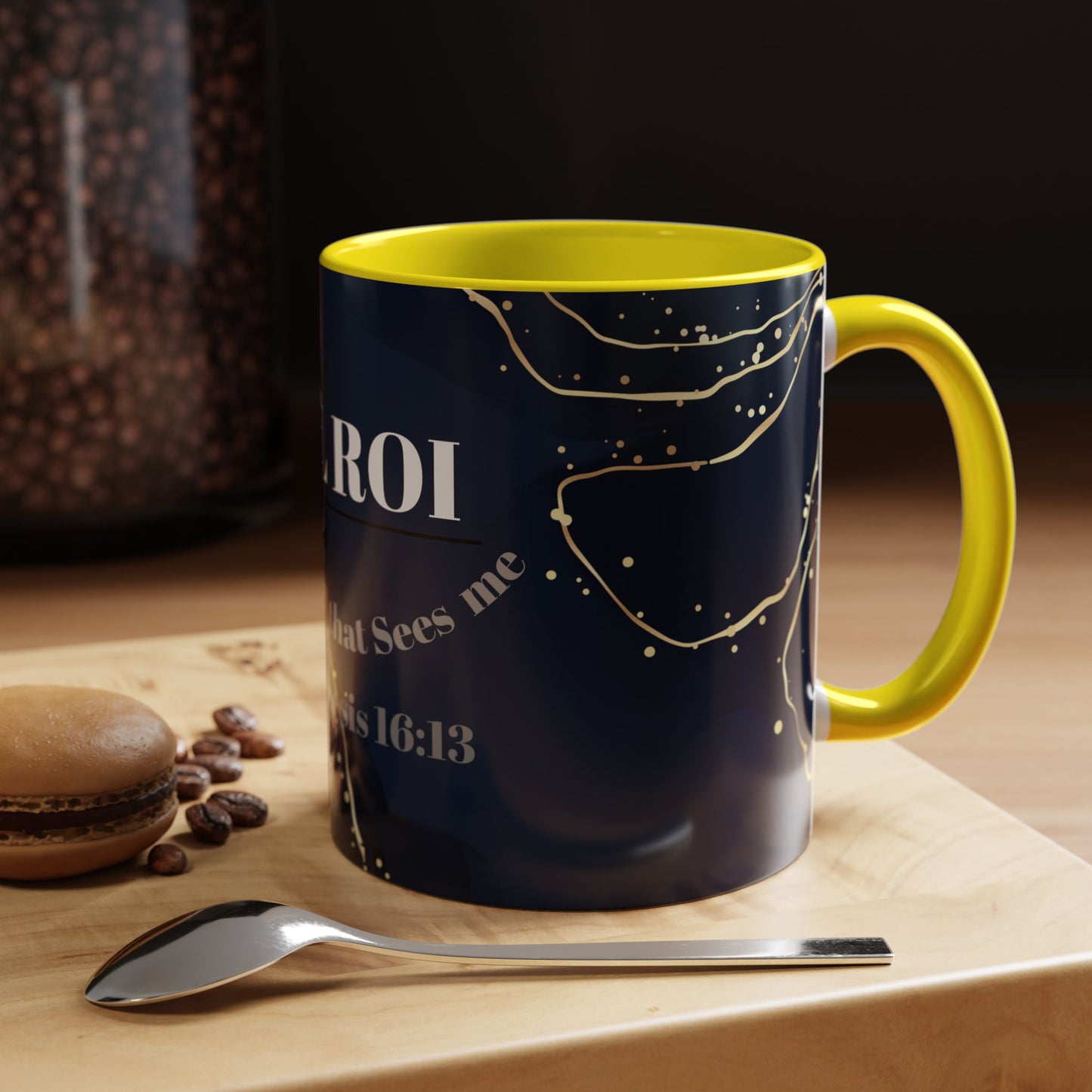 Elegant Inspirational Coffee Mug "El Roi", The God that Sees Me.
