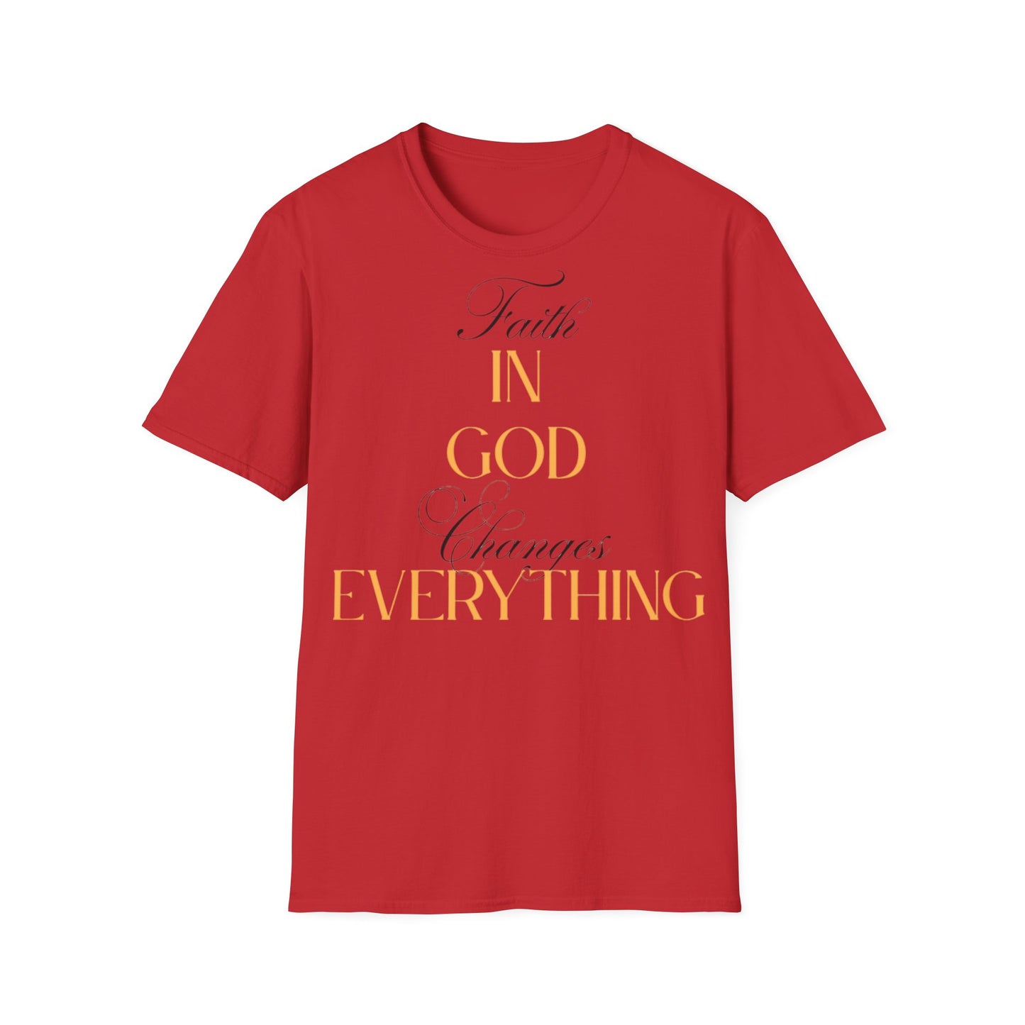 Faith-Inspired Unisex Softstyle T-Shirt, Inspirational Tee.