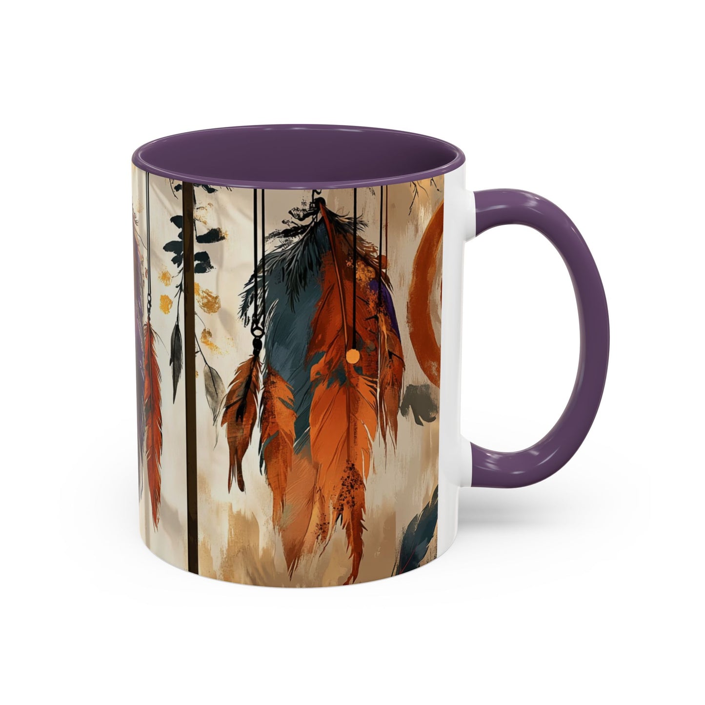 Bohemian Feather Coffee Mug,