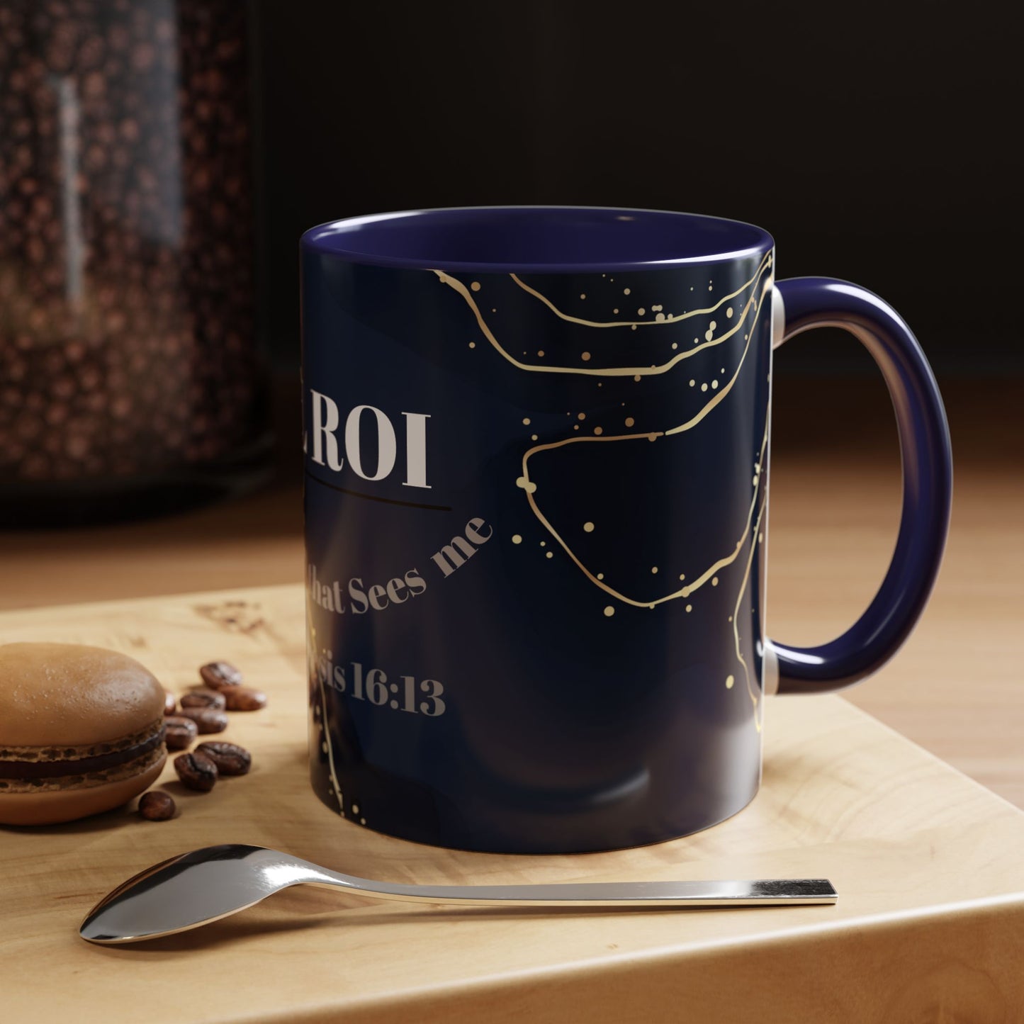 Elegant Inspirational Coffee Mug "El Roi", The God that Sees Me.