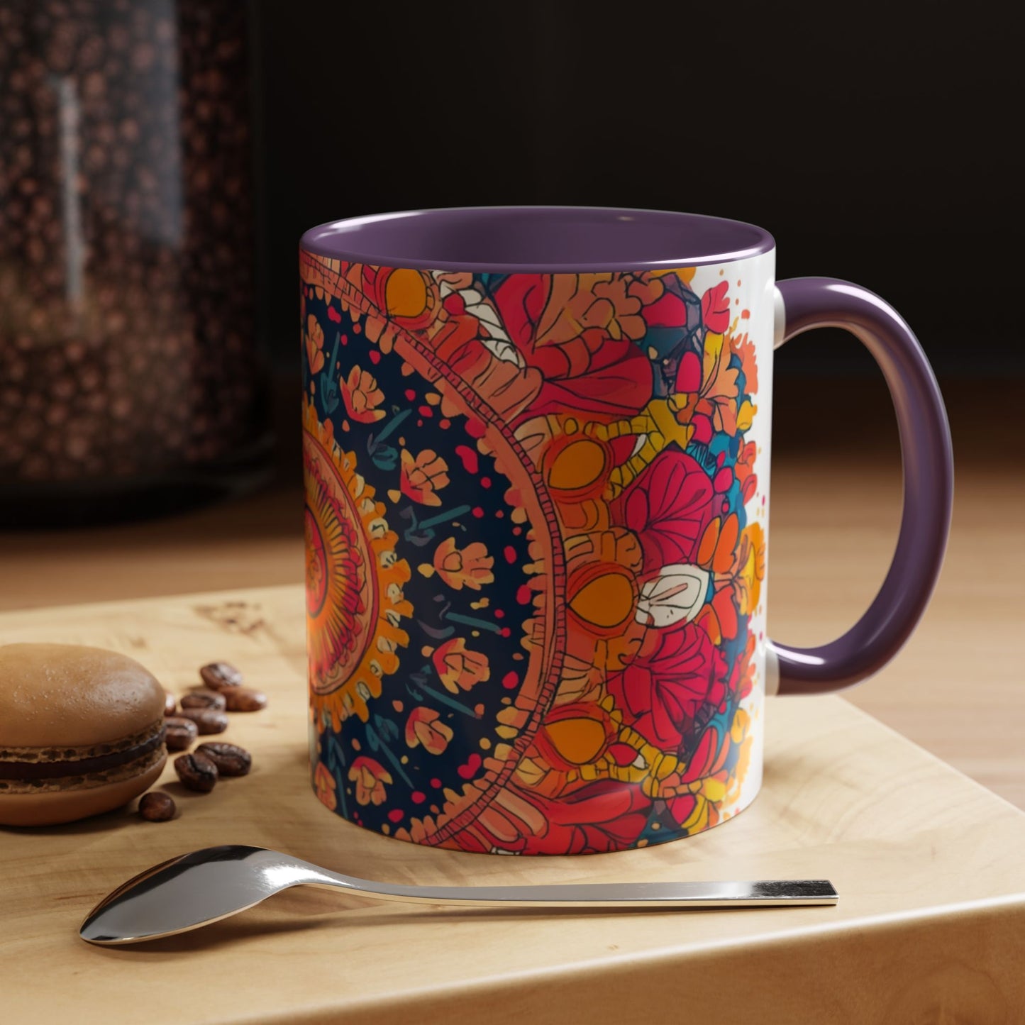 Vibrant Colorful Mandala Coffee Mug