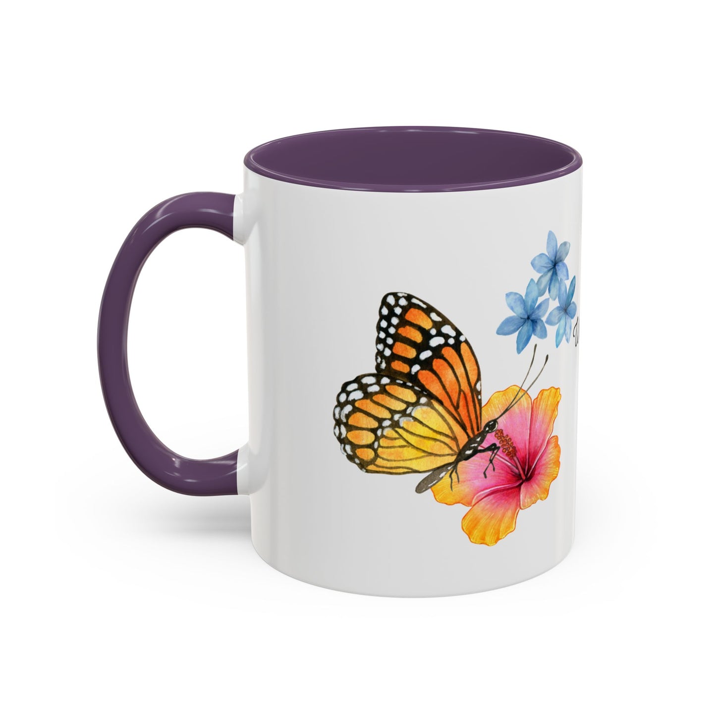Butterfly Design Accent Mug