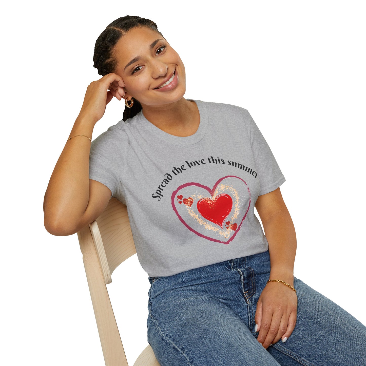 Heartfelt Love T-Shirt, Romantic Apparel, Softstyle Top