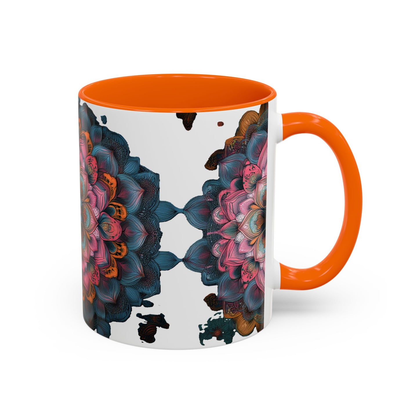 Colorful Mandala Accent Coffee Mug.
