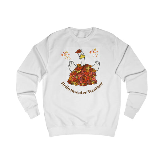 Cosy Autumn Sweatshirt with Fun Fall Designs, Unisex Pullover for Sweater Weather Enthusiasts.