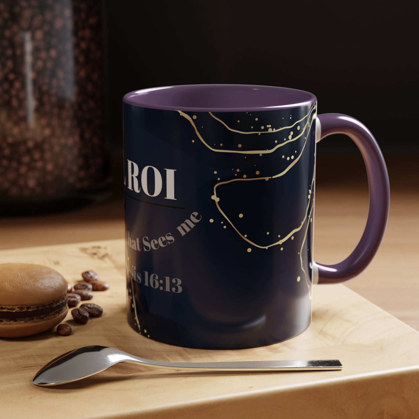 Elegant Inspirational Coffee Mug "El Roi", The God that Sees Me.