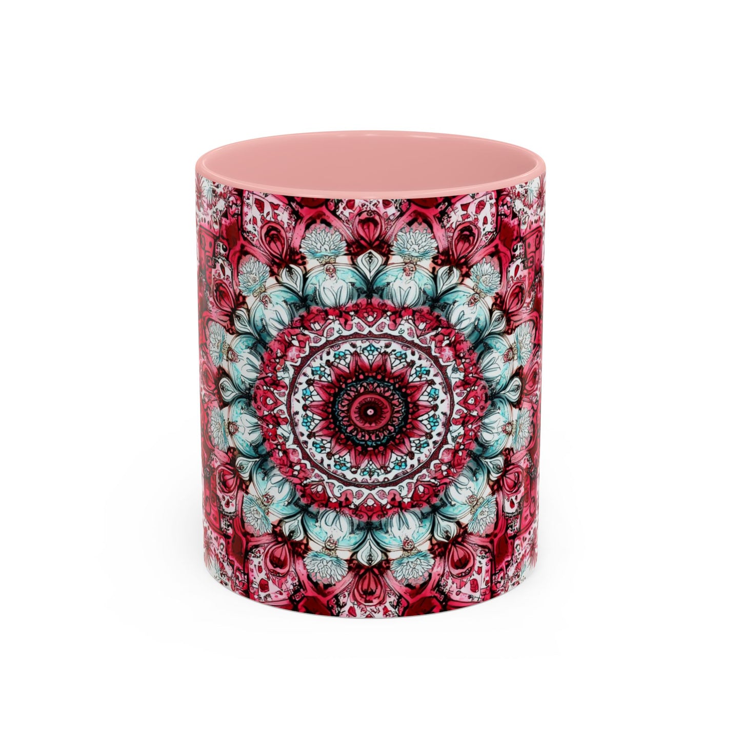Bohemian Mandala Accent Coffee Mug  Artistic Gift for Coffee Lovers.