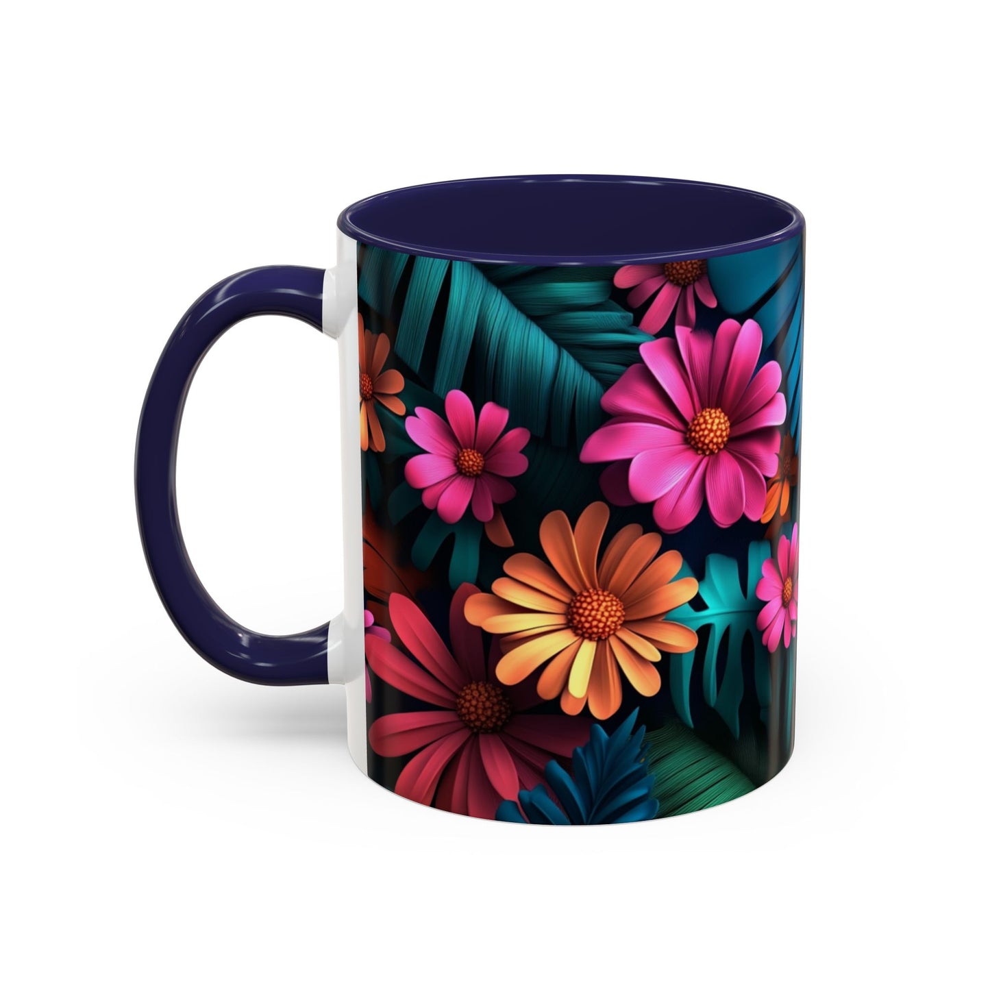 Vibrant Floral Coffee Mug