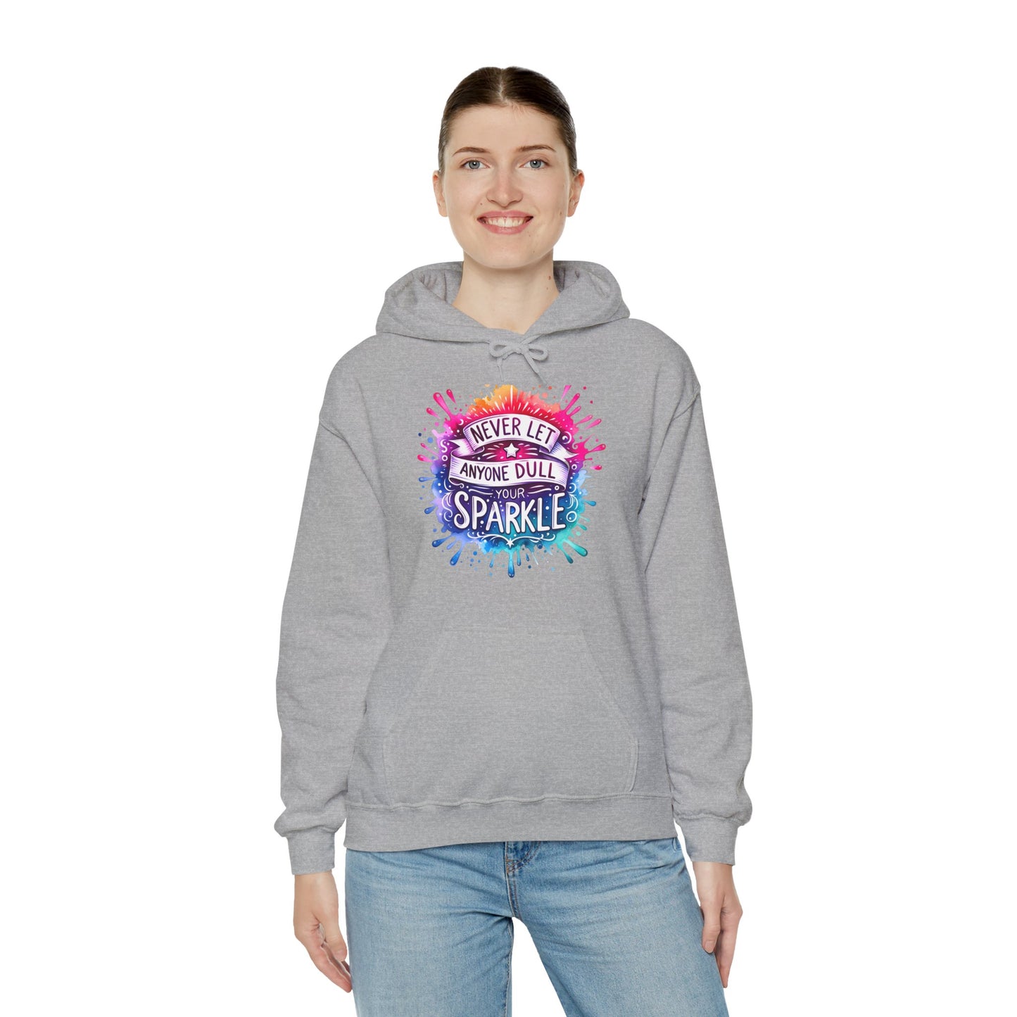 Positive Vibes Colorful Inspirational Hoodie.