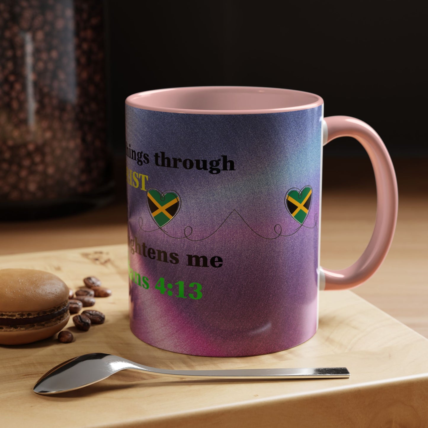 Faith-Based Coffee Cup, Inspirational Accent Coffee Mug, Christian Gift.