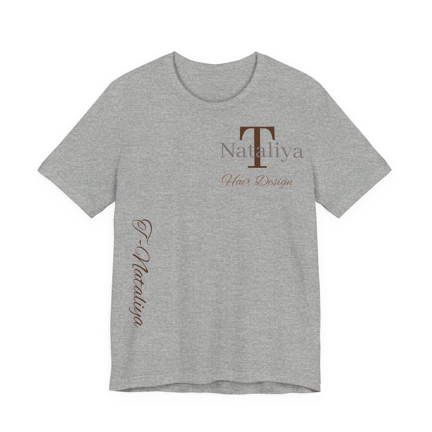 Nataliya Hair Design T-Shirt — Elegant Salon Logo Tee