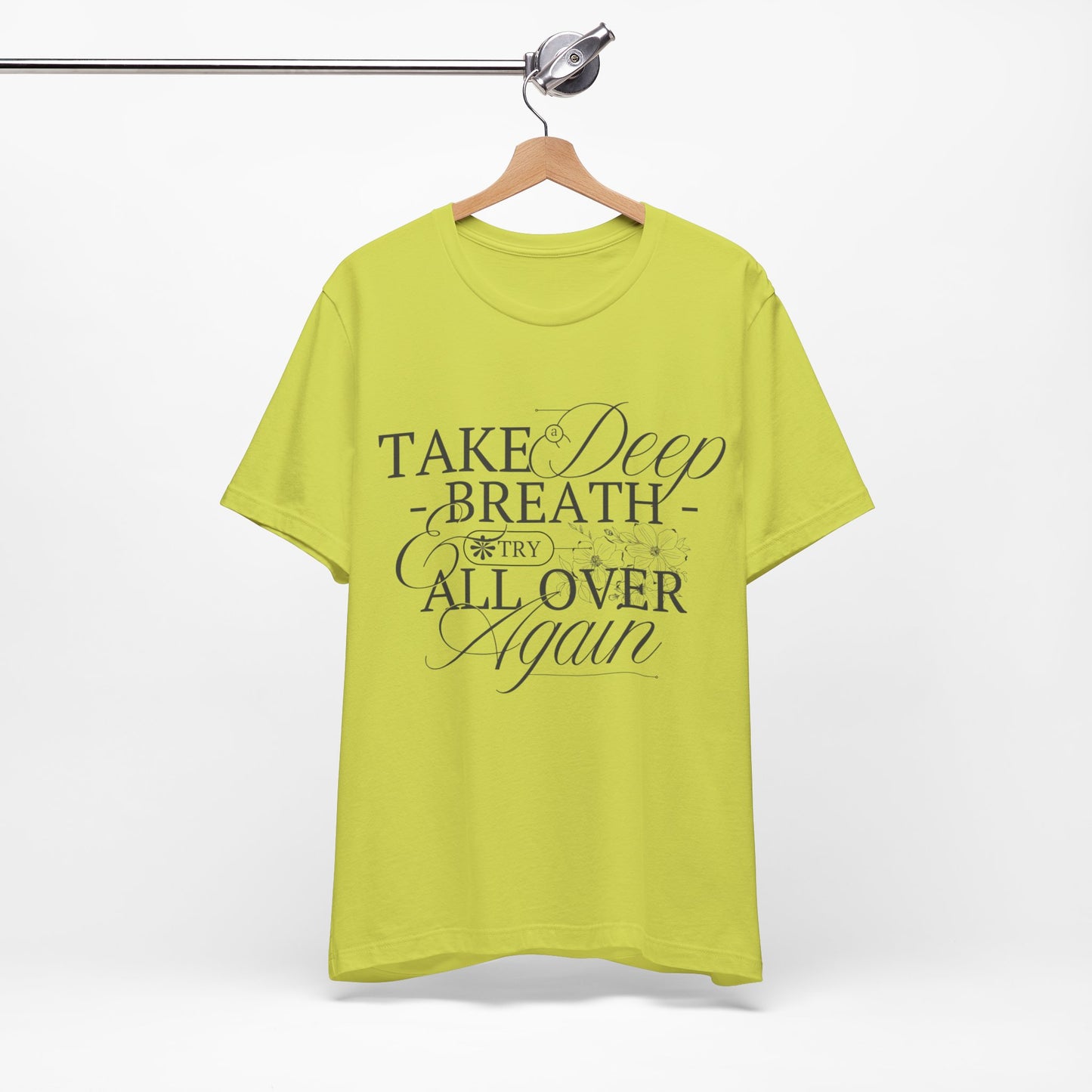Relaxed Vibe Tee: Take a Deep Breath Reminder.