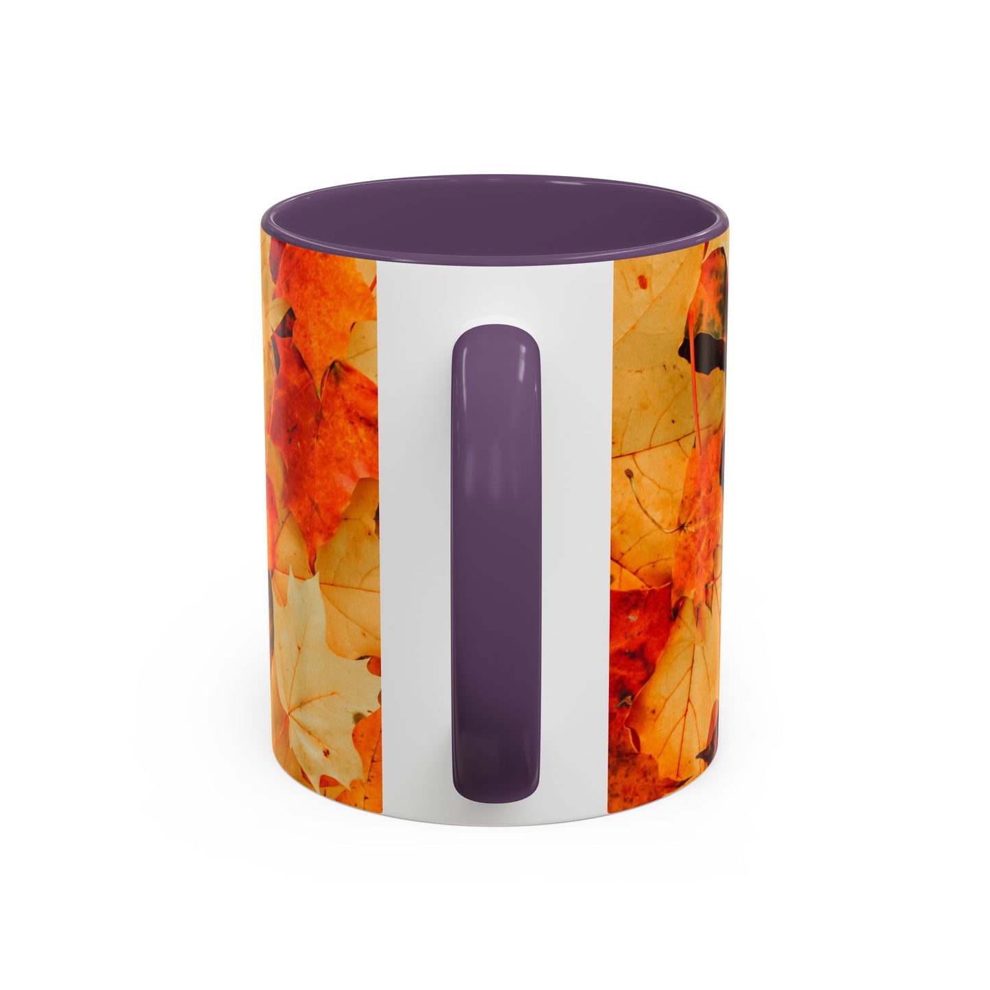 Leafy Falls Vibes, Accent Coffee Mug.