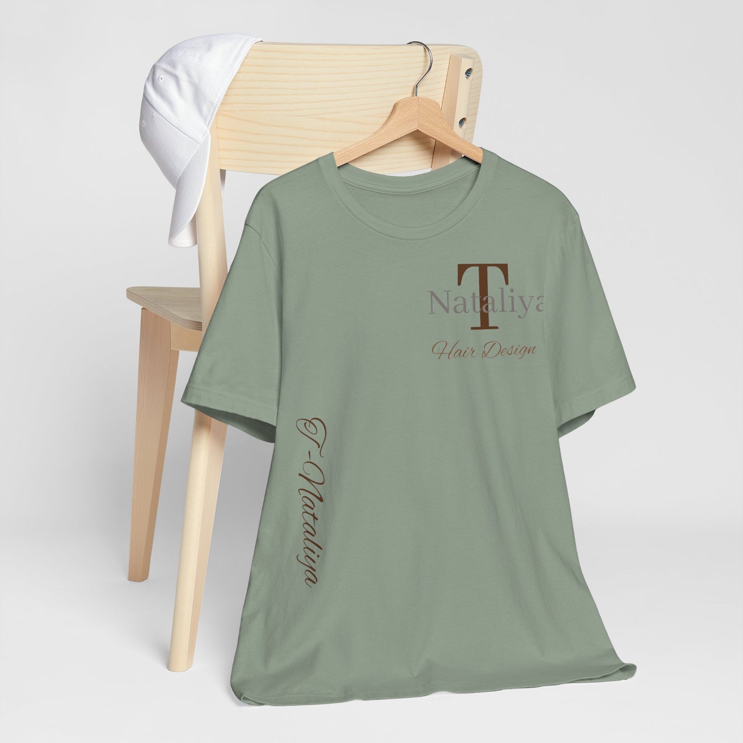 Nataliya Hair Design T-Shirt — Elegant Salon Logo Tee