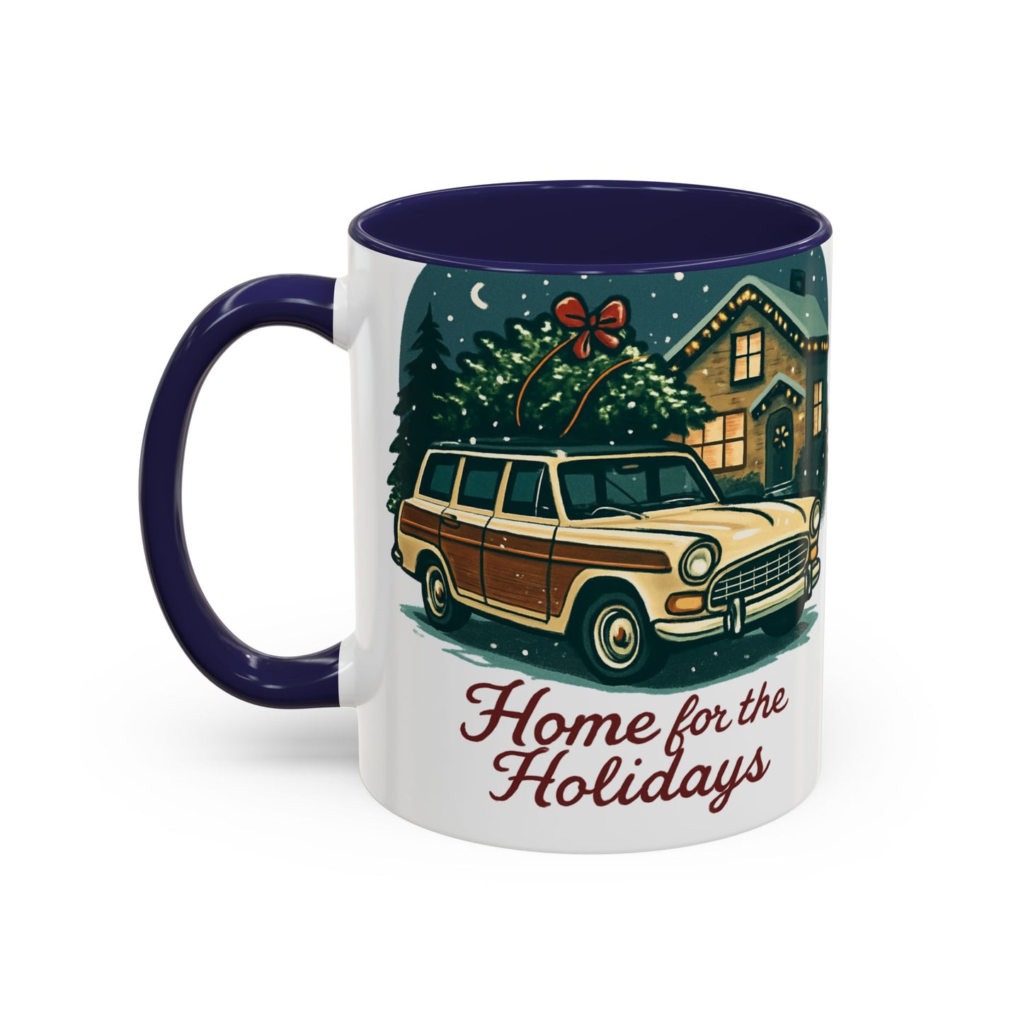 Charming Vintage Holiday Coffee Mug,