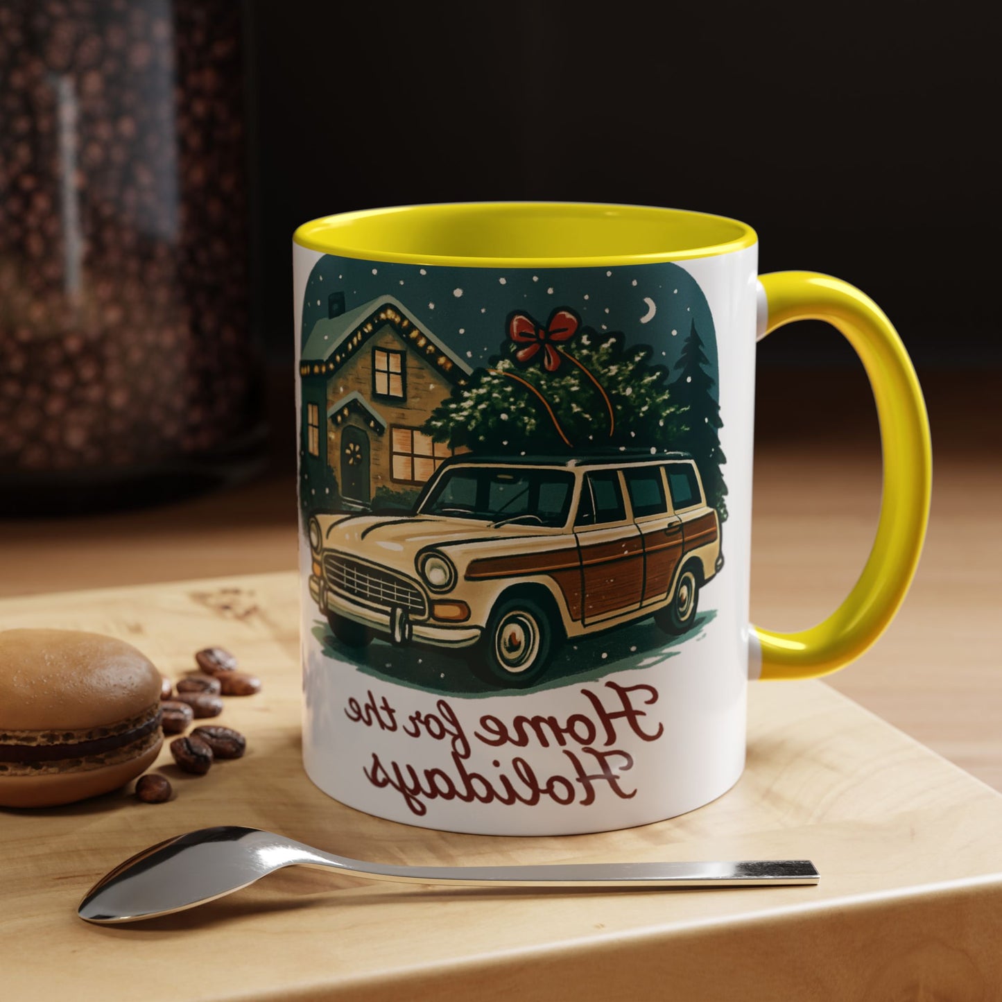 Charming Vintage Holiday Coffee Mug,