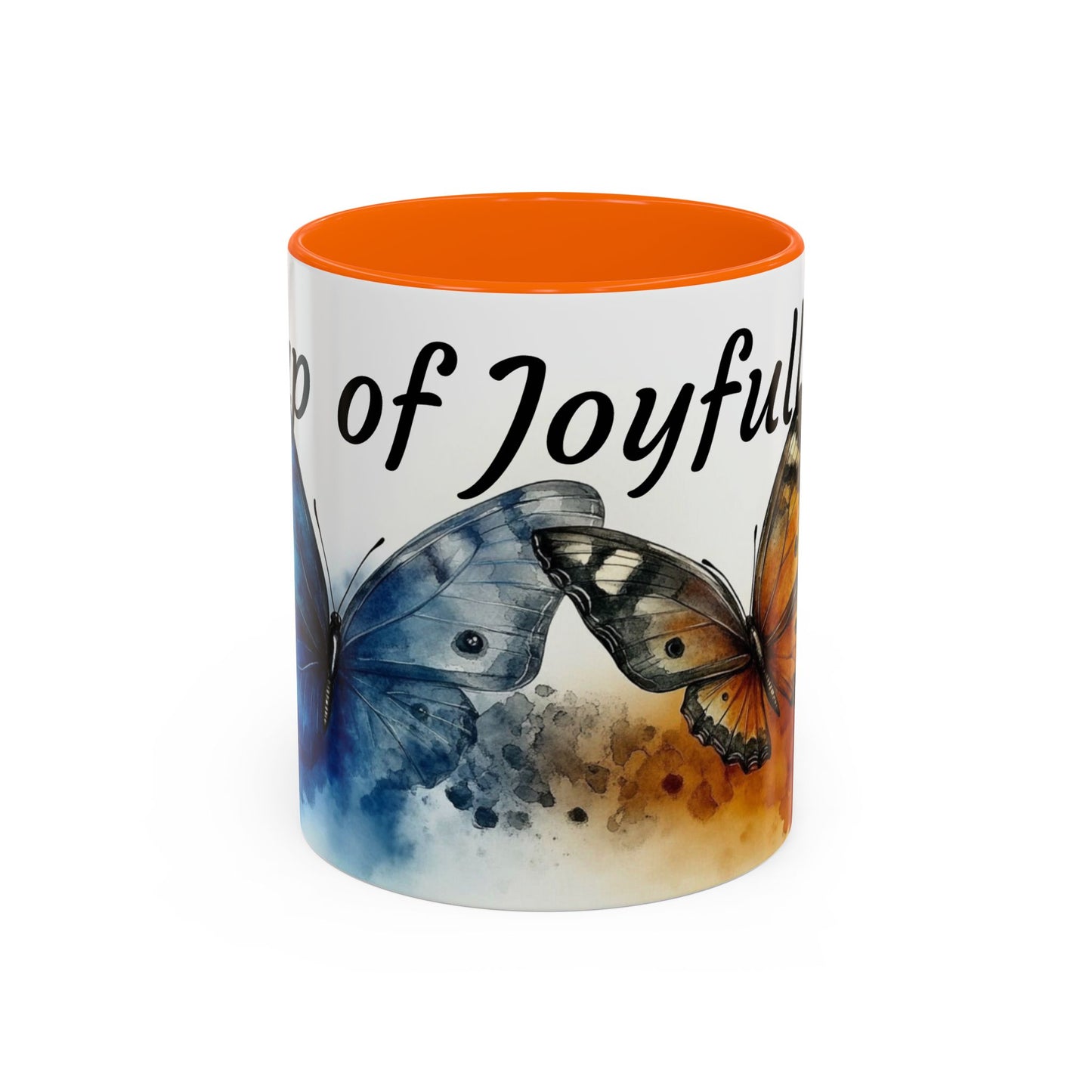 Accent Coffee Mug - Butterfly Design, Cup of Joyful Sips, Gift for Nature Lovers, Coffee Lover's Mug, Unique Home Decor, Inspirational [...]