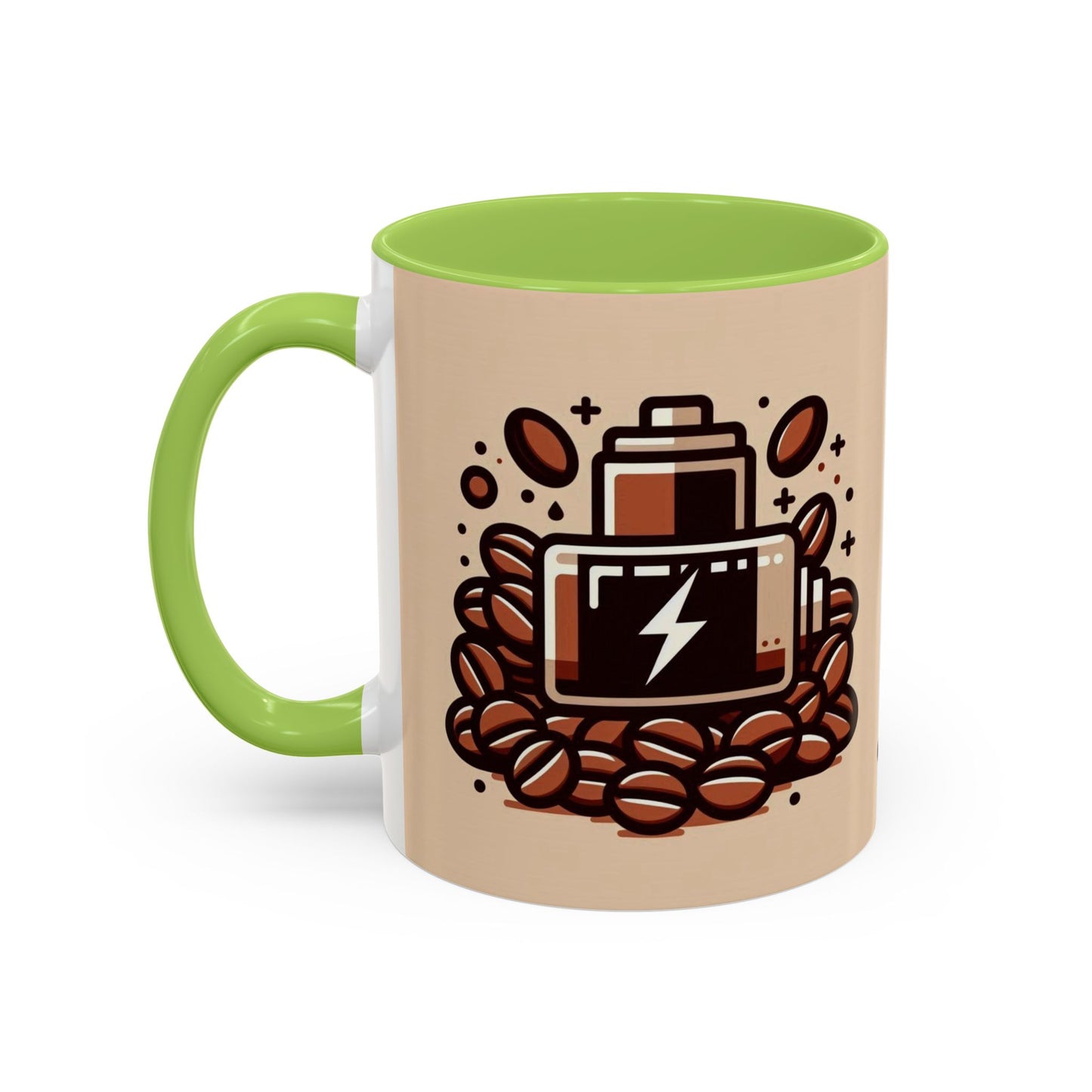 Low Battery Coffee Mug, Funny Coffee Cup, Gift for Caffeine Lovers, Unique Office Mug, Java Enthusiast Cup