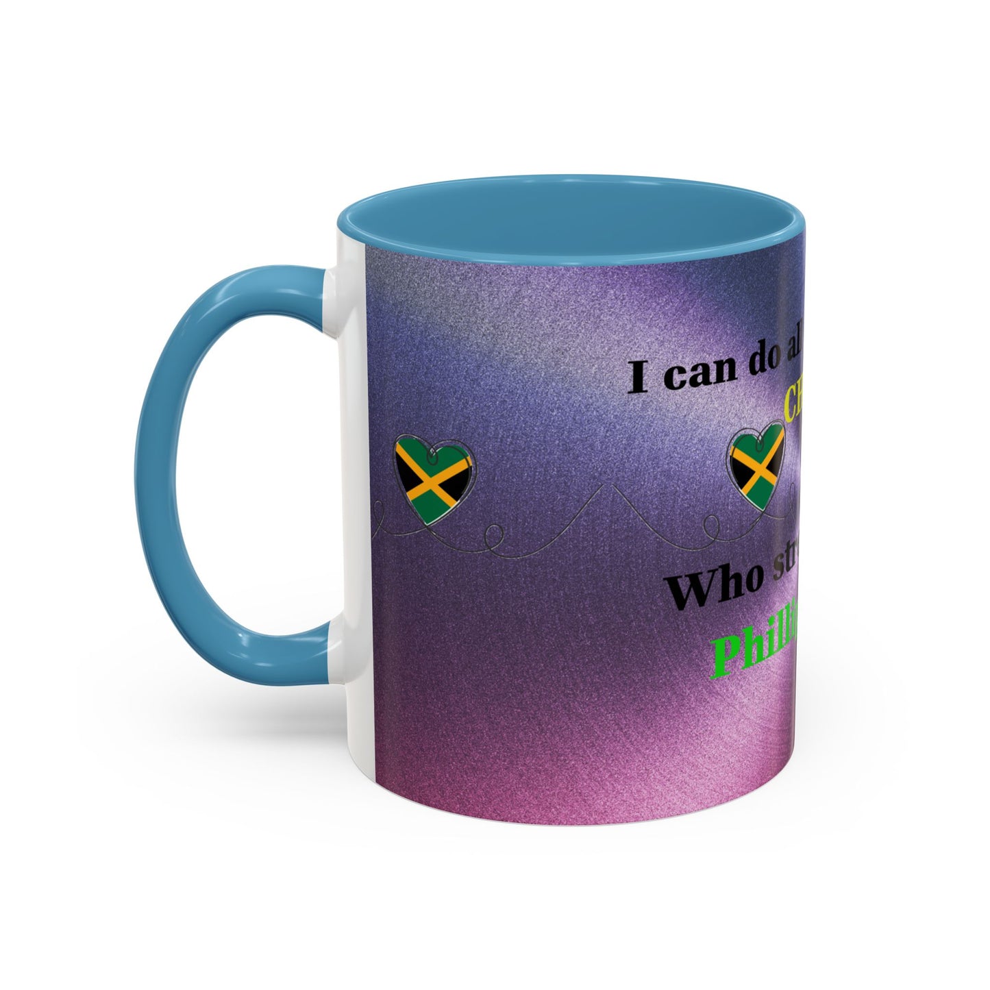 Faith-Based Coffee Cup, Inspirational Accent Coffee Mug, Christian Gift.