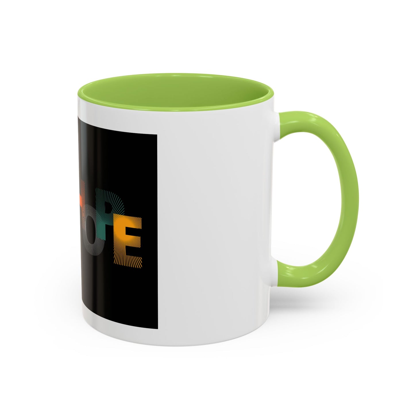 Hope-Inspired Accent Coffee Mug | Motivational Drinkware, Gift for Coffee Lovers, Inspirational Mug, Home & Office Decor, Unique Present