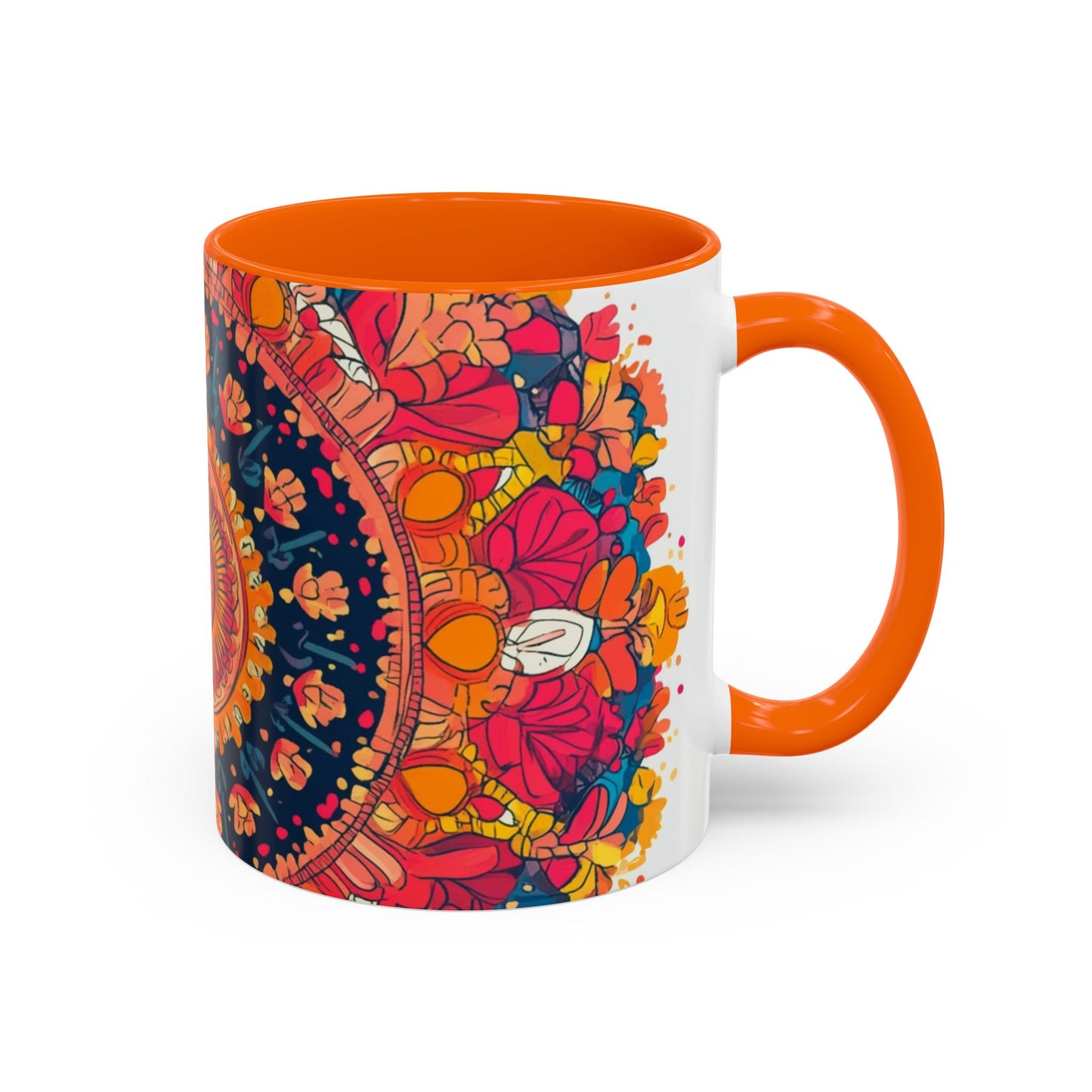 Vibrant Colorful Mandala Coffee Mug