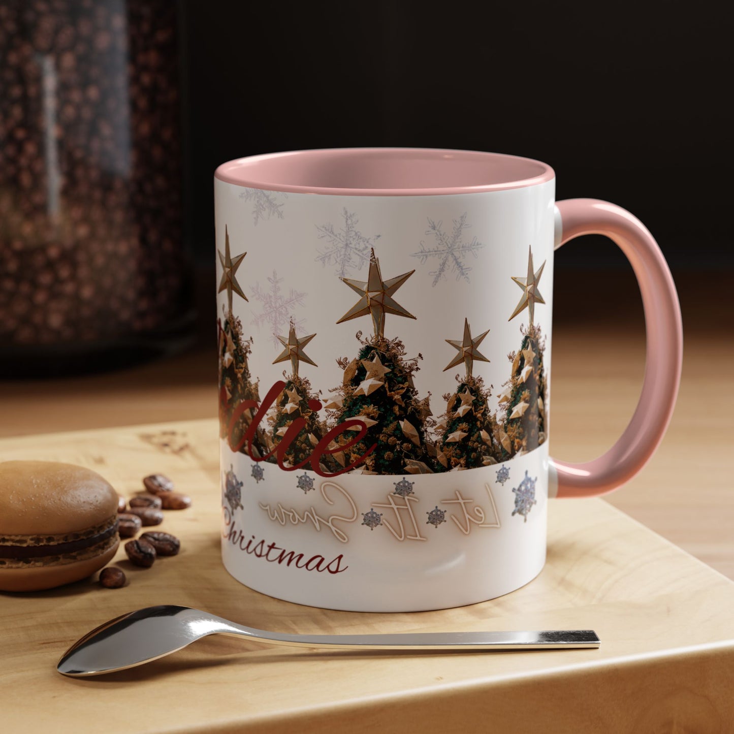 Christmas Trees Accent Coffee Mug – 'Merry Christmas'