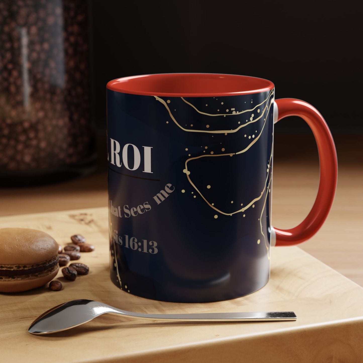 Elegant Inspirational Coffee Mug "El Roi", The God that Sees Me.