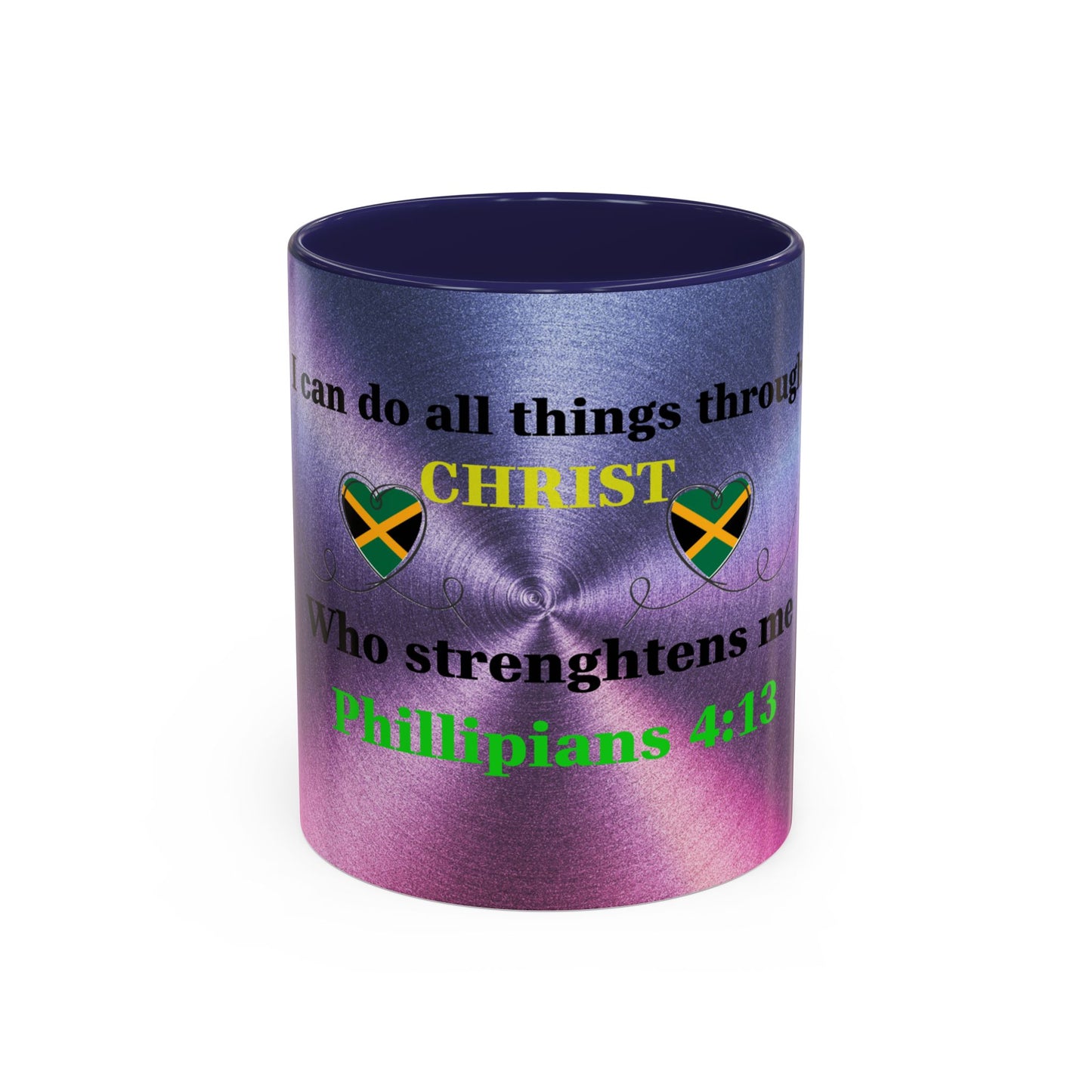 Faith-Based Coffee Cup, Inspirational Accent Coffee Mug, Christian Gift.