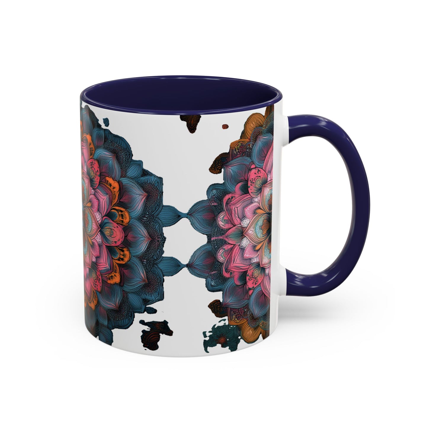 Colorful Mandala Accent Coffee Mug.