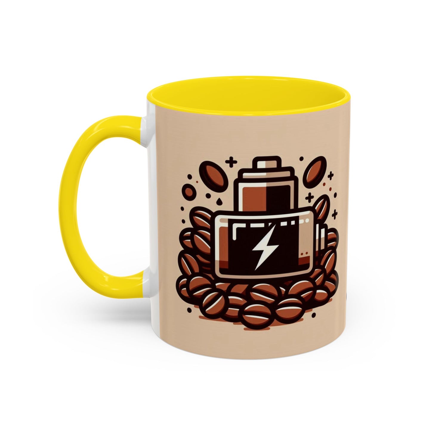 Low Battery Coffee Mug, Funny Coffee Cup, Gift for Caffeine Lovers, Unique Office Mug, Java Enthusiast Cup