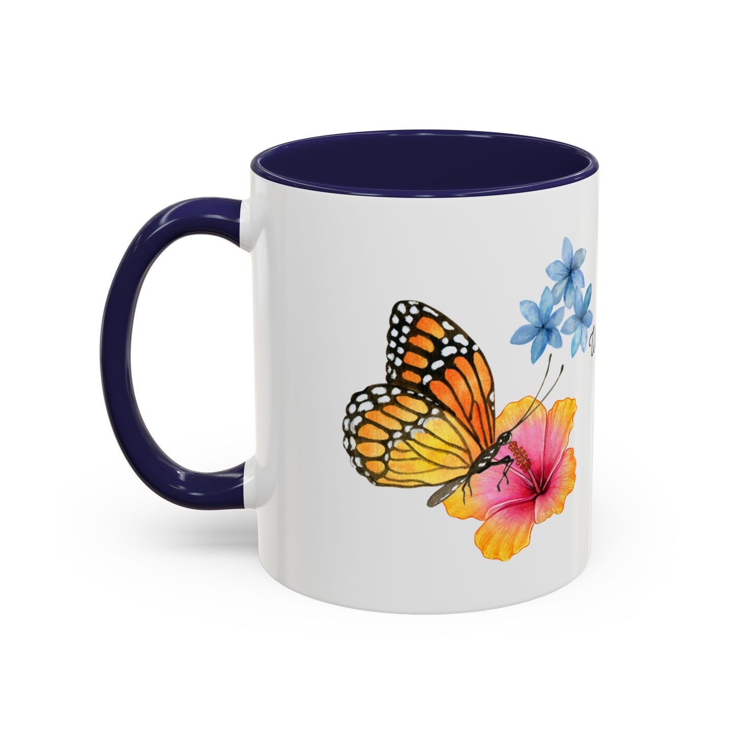 Butterfly Design Accent Mug