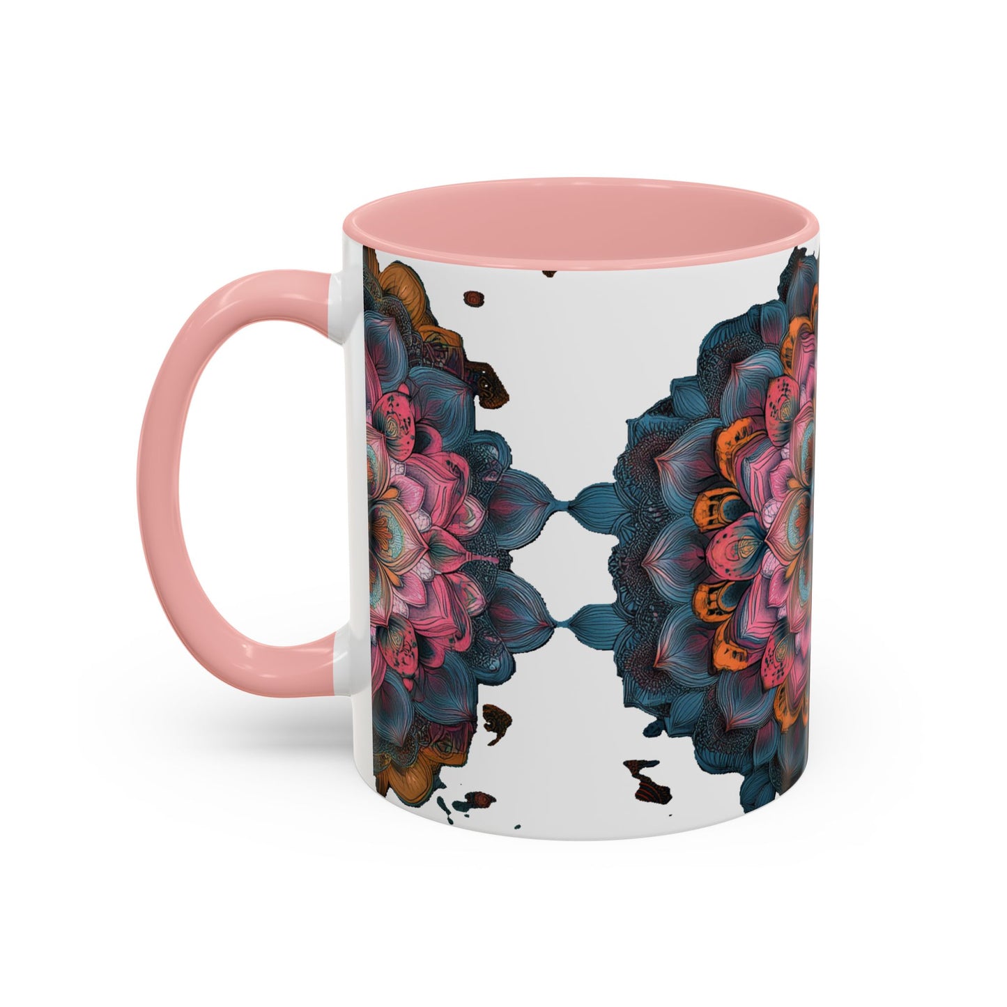 Colorful Mandala Accent Coffee Mug.