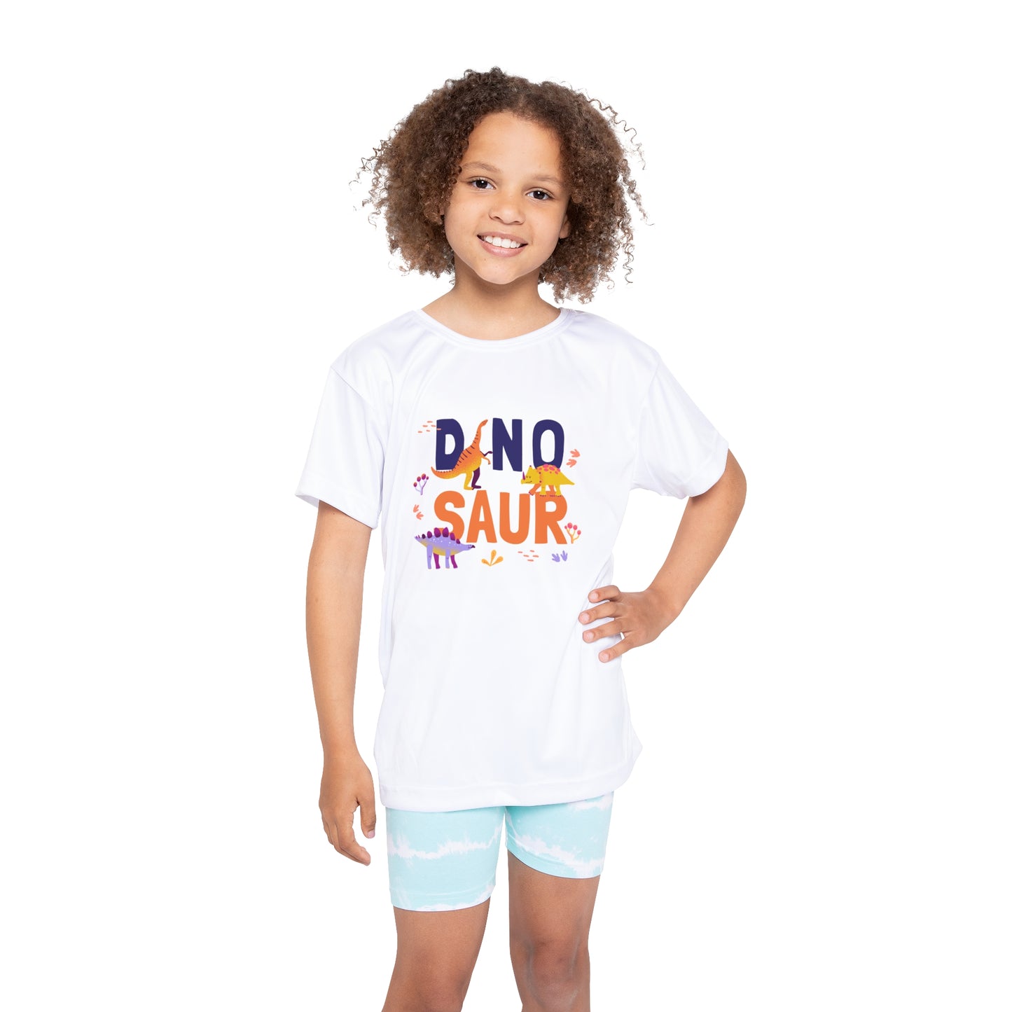Kids Dinosaur Sports Jersey - Fun AOP Tee, Birthday Gift, Playwear, Dinosaur Lovers, Sports Team Apparel